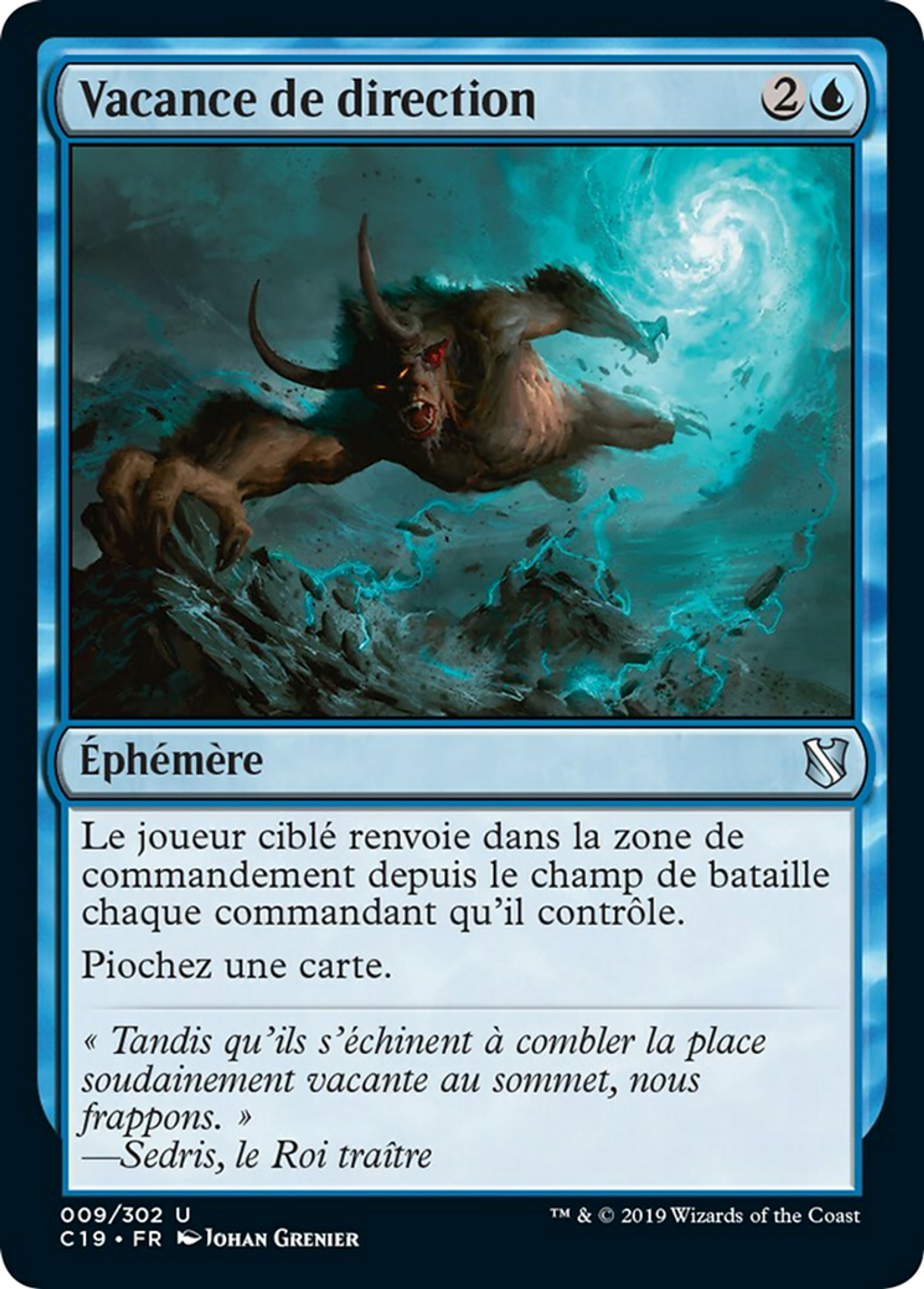 Vacance de direction — Commander 2019 — Magic: The Gathering