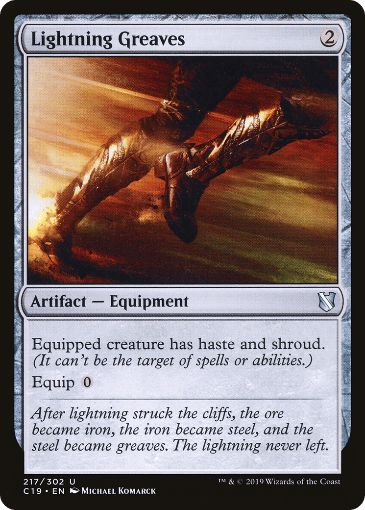 Lightning Greaves — Commander 2019 — Magic: The Gathering