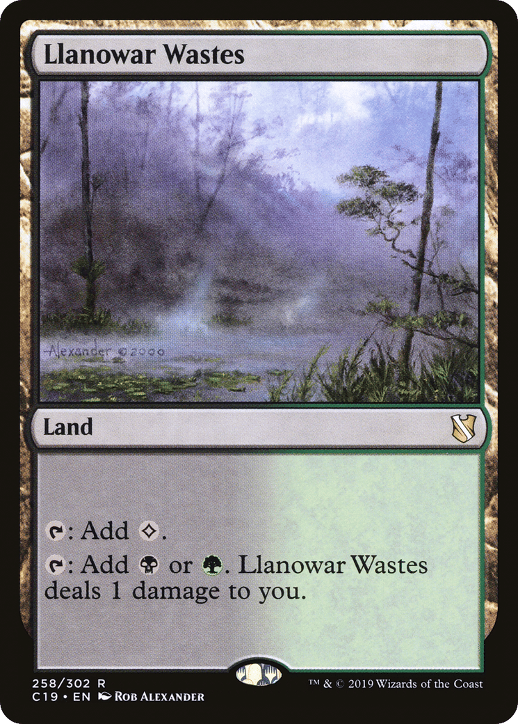Llanowar Wastes — Commander 2019 — Magic: The Gathering