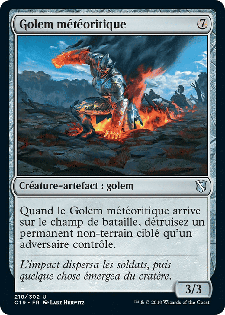 Golem météoritique — Commander 2019 — Magic: The Gathering