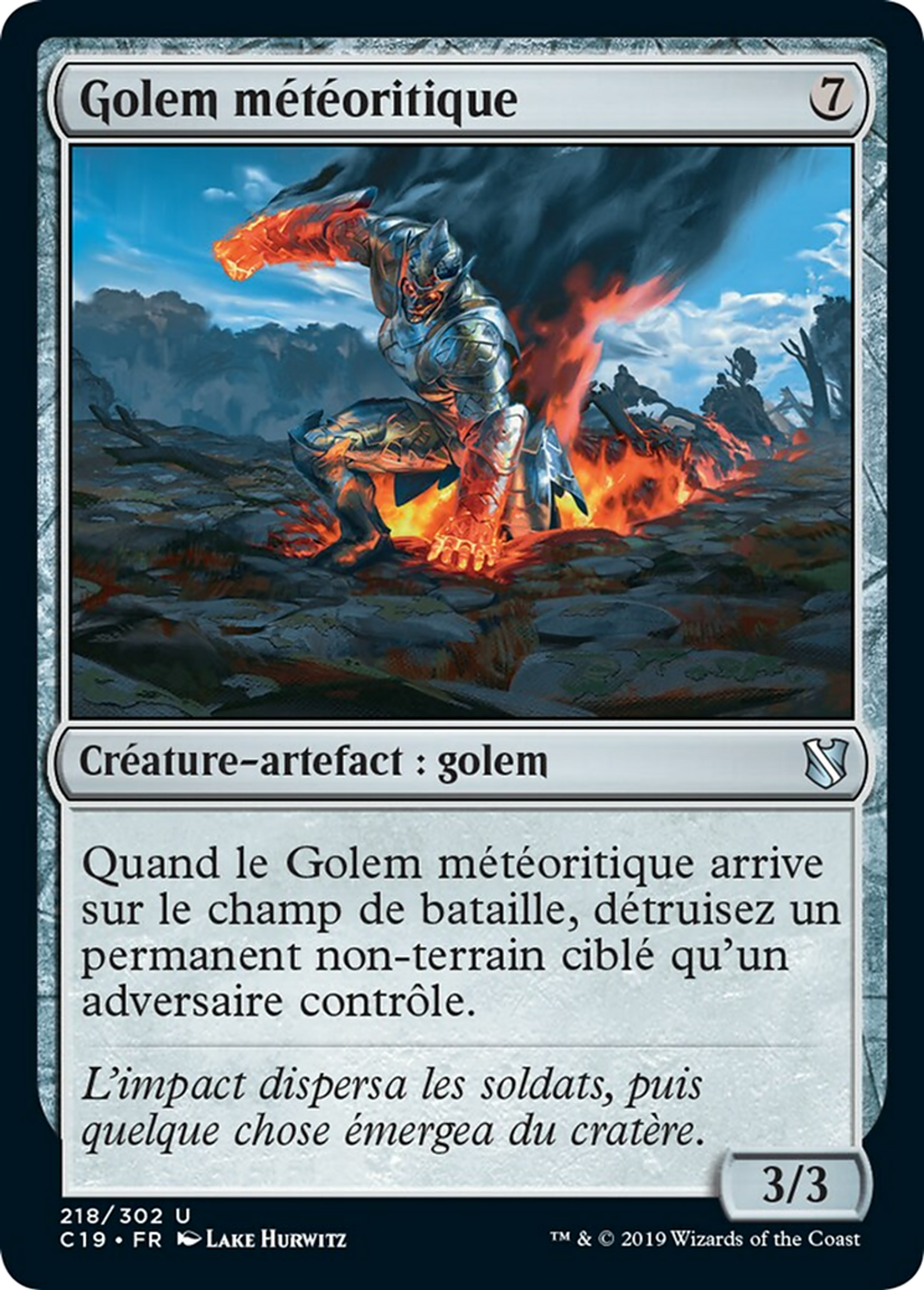 Golem météoritique — Commander 2019 — Magic: The Gathering