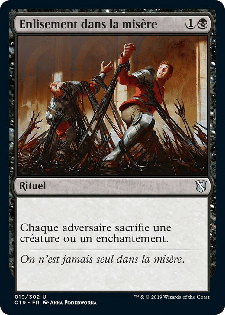 Enlisement dans la misère — Commander 2019 — Magic: The Gathering