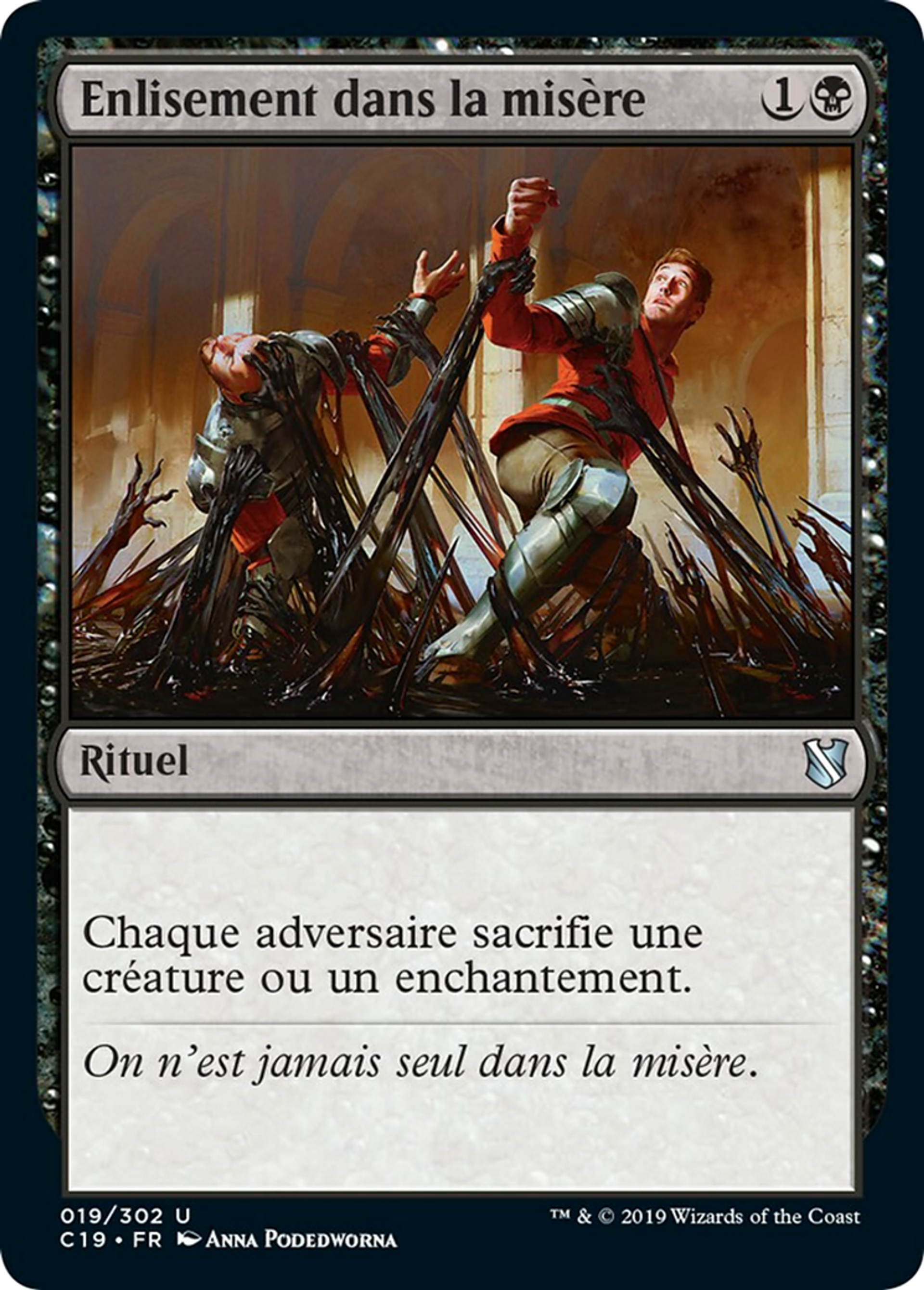 Enlisement dans la misère — Commander 2019 — Magic: The Gathering