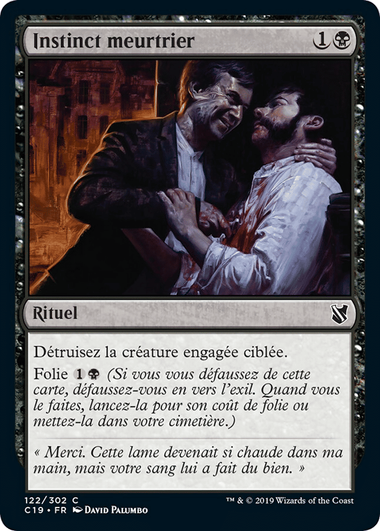 Instinct meurtrier — Commander 2019 — Magic: The Gathering