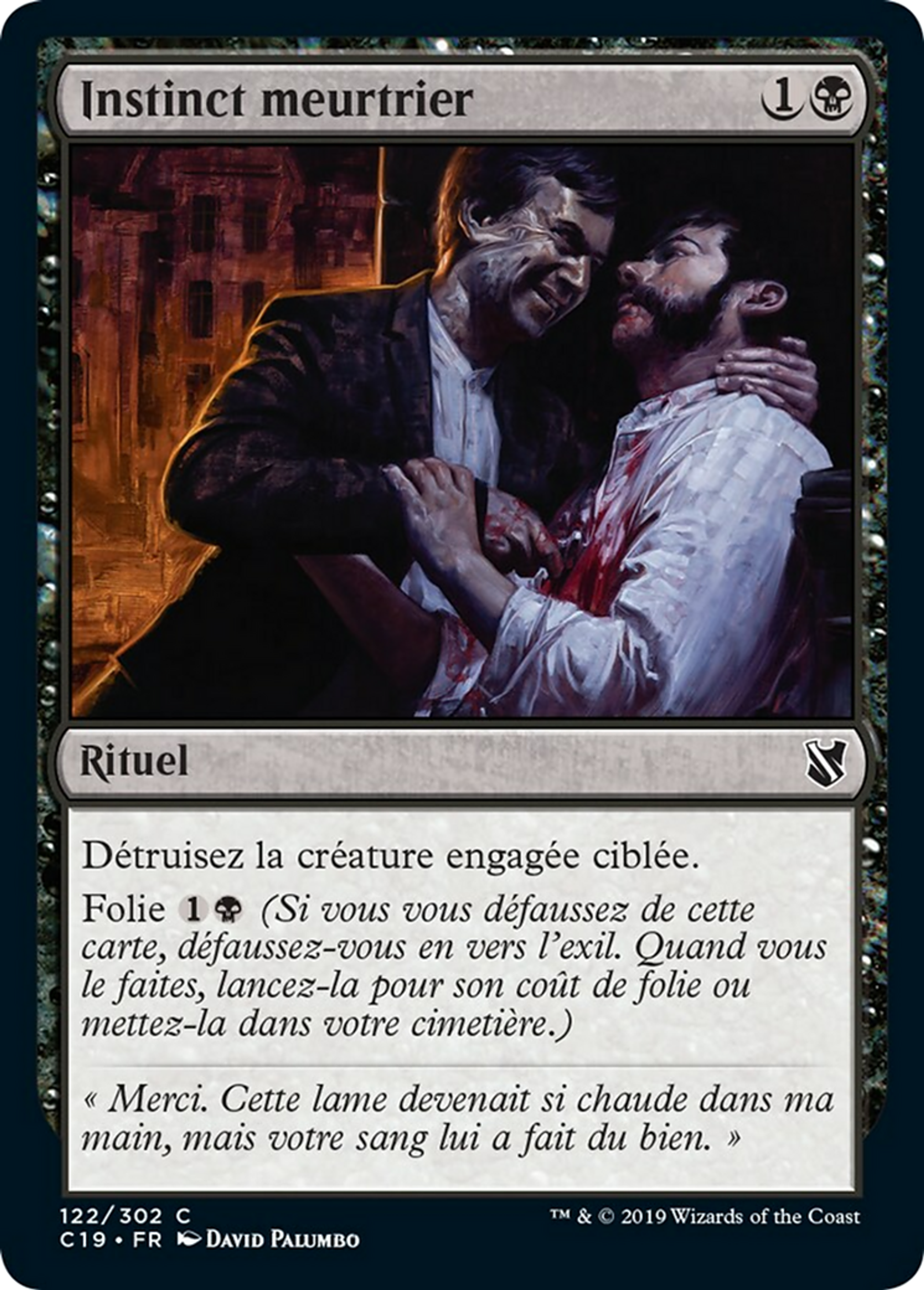 Instinct meurtrier — Commander 2019 — Magic: The Gathering