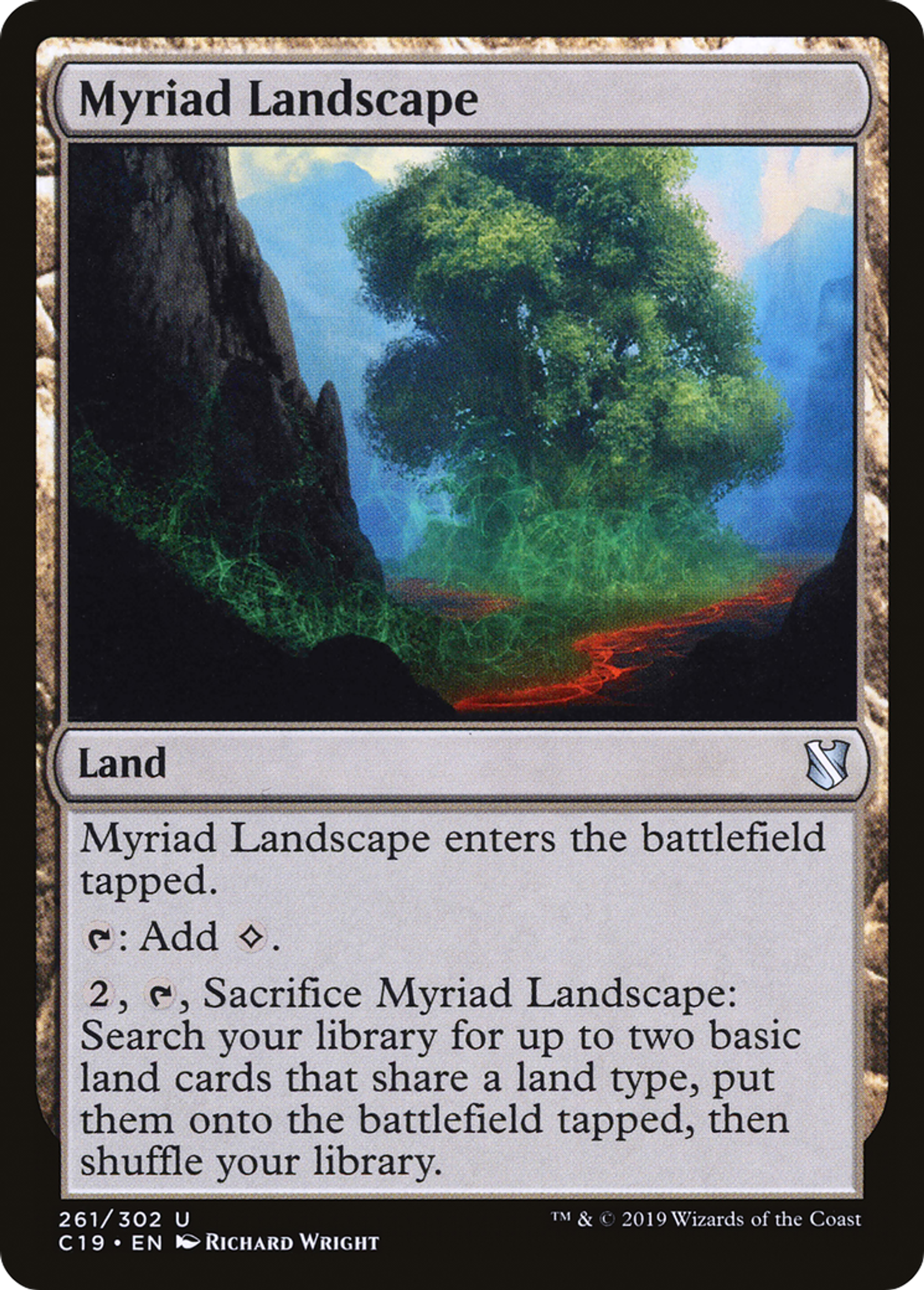 Myriad Landscape — Commander 2019 — Magic: The Gathering
