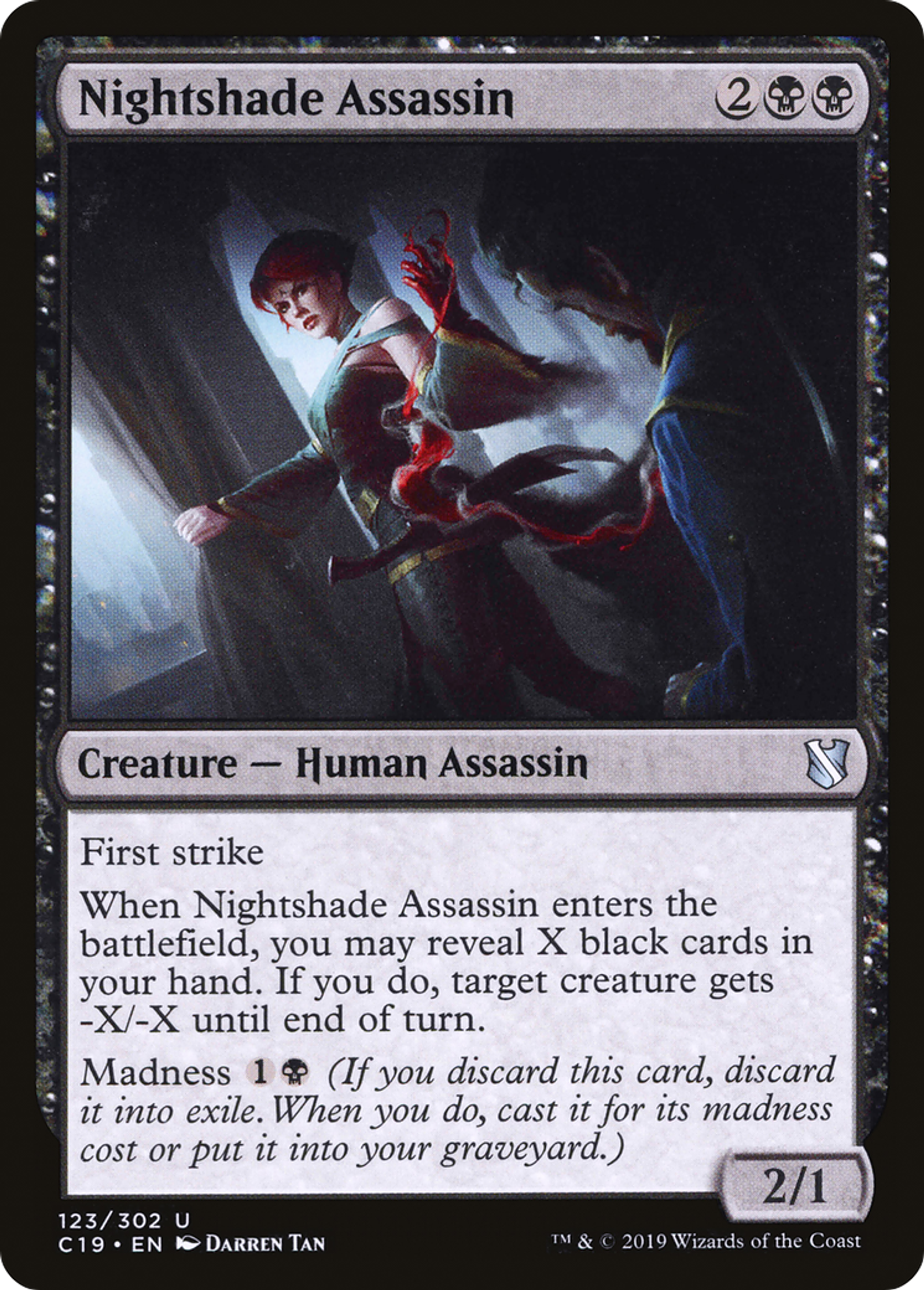 Nightshade Assassin — Commander 2019 — Magic: The Gathering