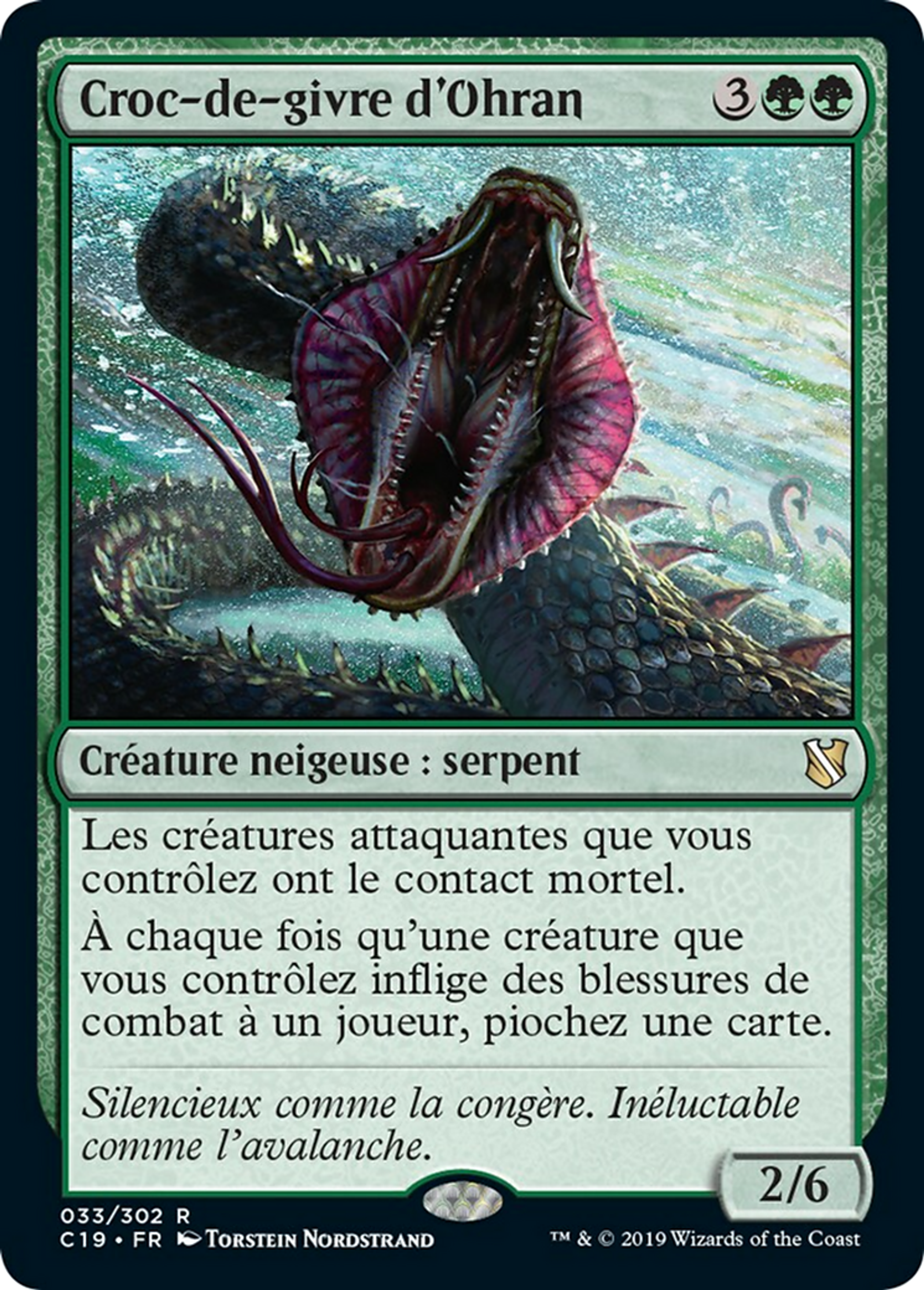 Croc-de-givre d'Ohran — Commander 2019 — Magic: The Gathering