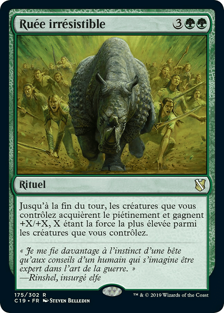 Ruée irrésistible — Commander 2019 — Magic: The Gathering