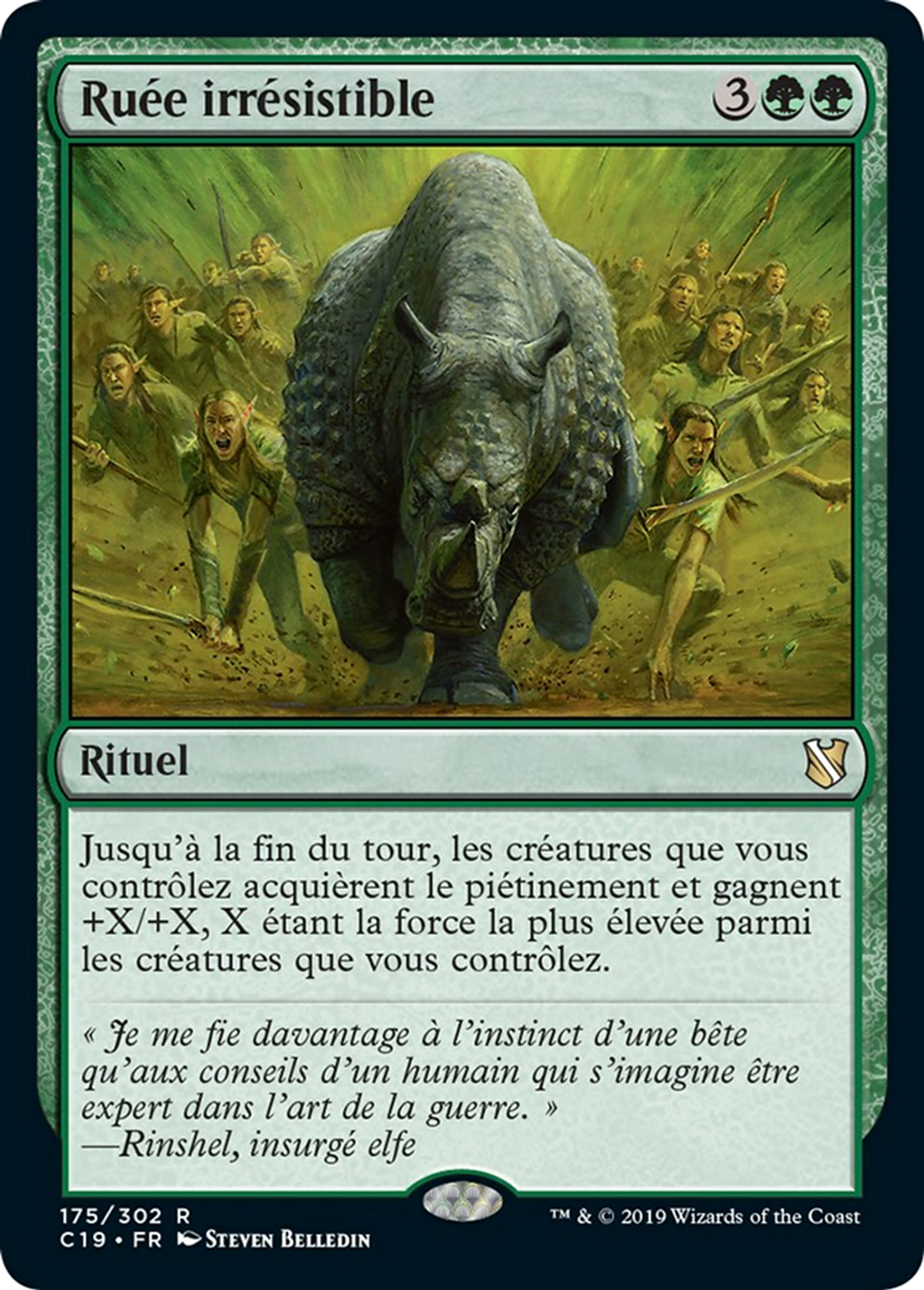 Ruée irrésistible — Commander 2019 — Magic: The Gathering