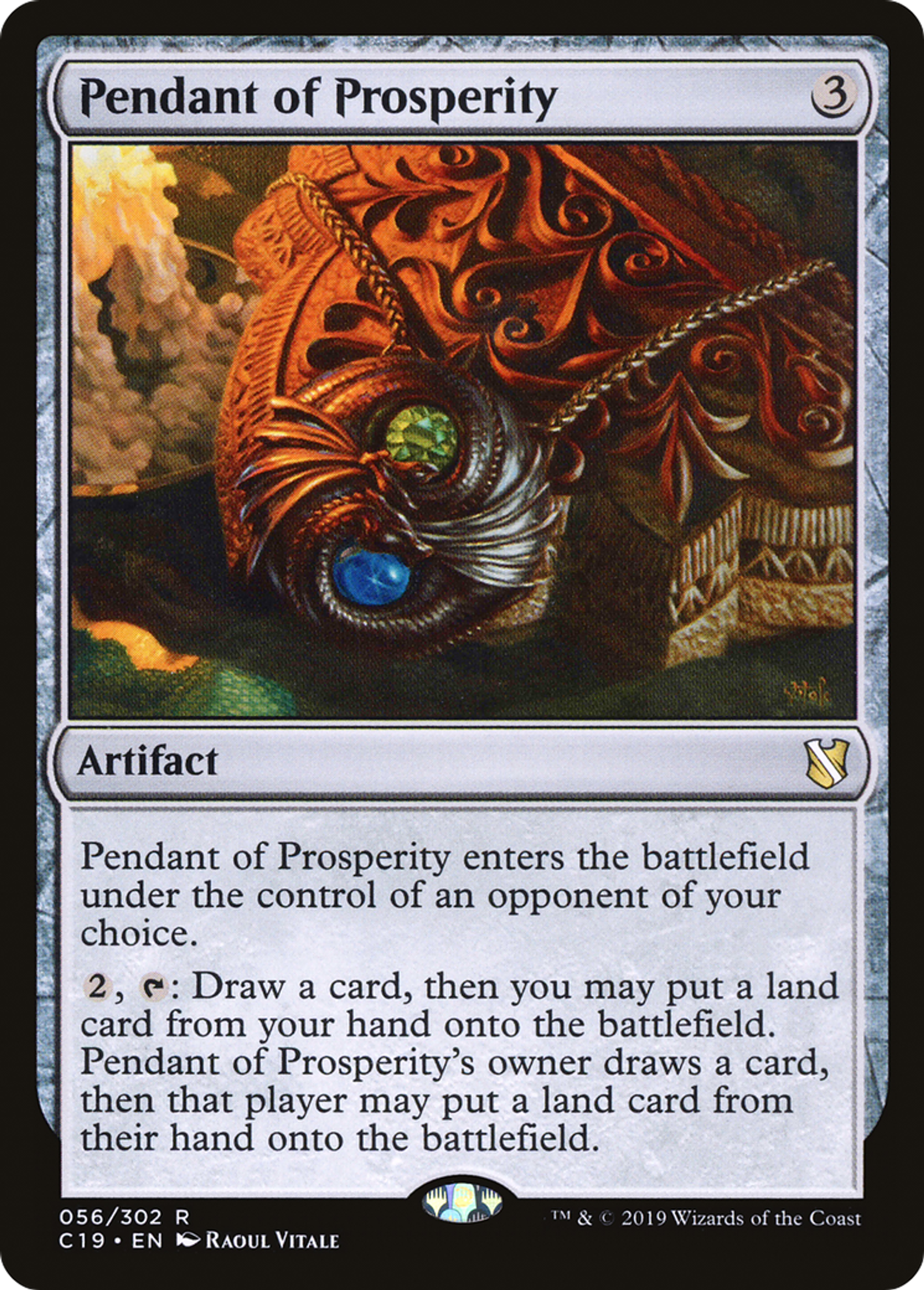 Pendentif de prospérité — Commander 2019 — Magic: The Gathering