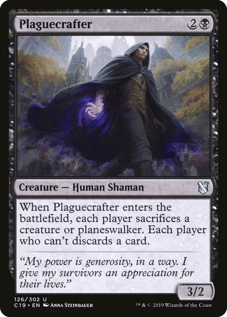 Plaguecrafter — Commander 2019 — Magic: The Gathering