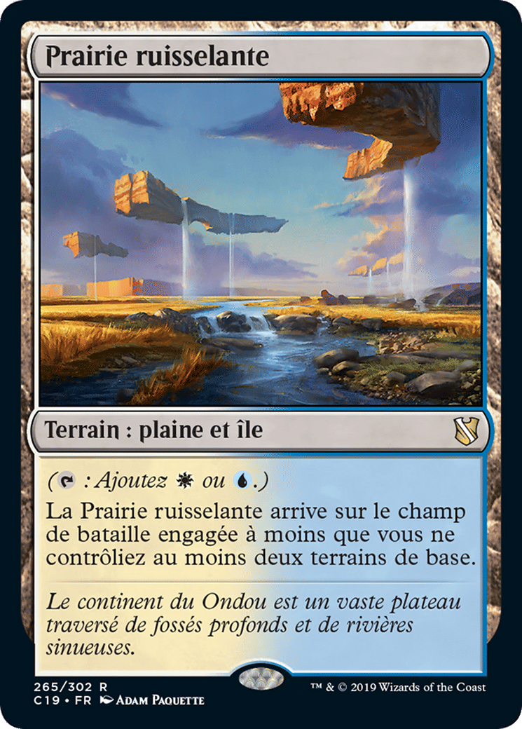 Prairie ruisselante — Commander 2019 — Magic: The Gathering