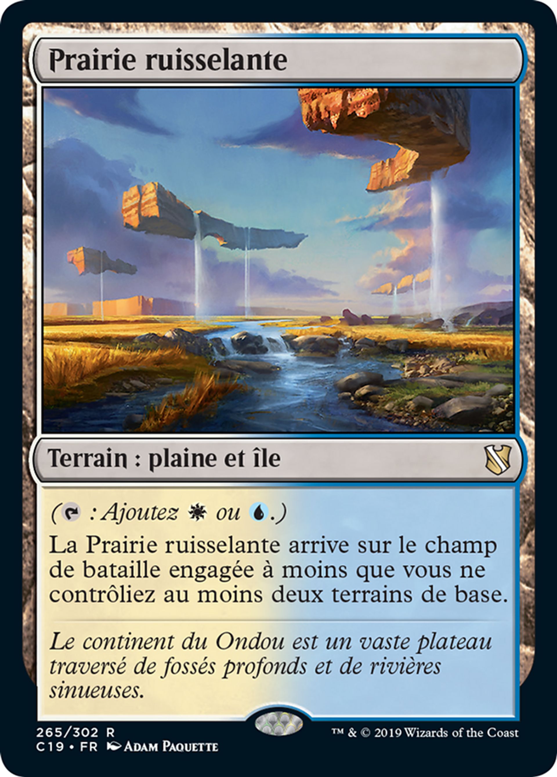 Prairie ruisselante — Commander 2019 — Magic: The Gathering