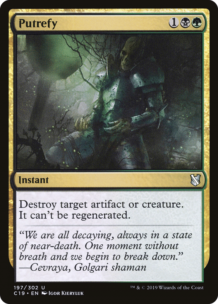 Putrefy — Commander 2019 — Magic: The Gathering