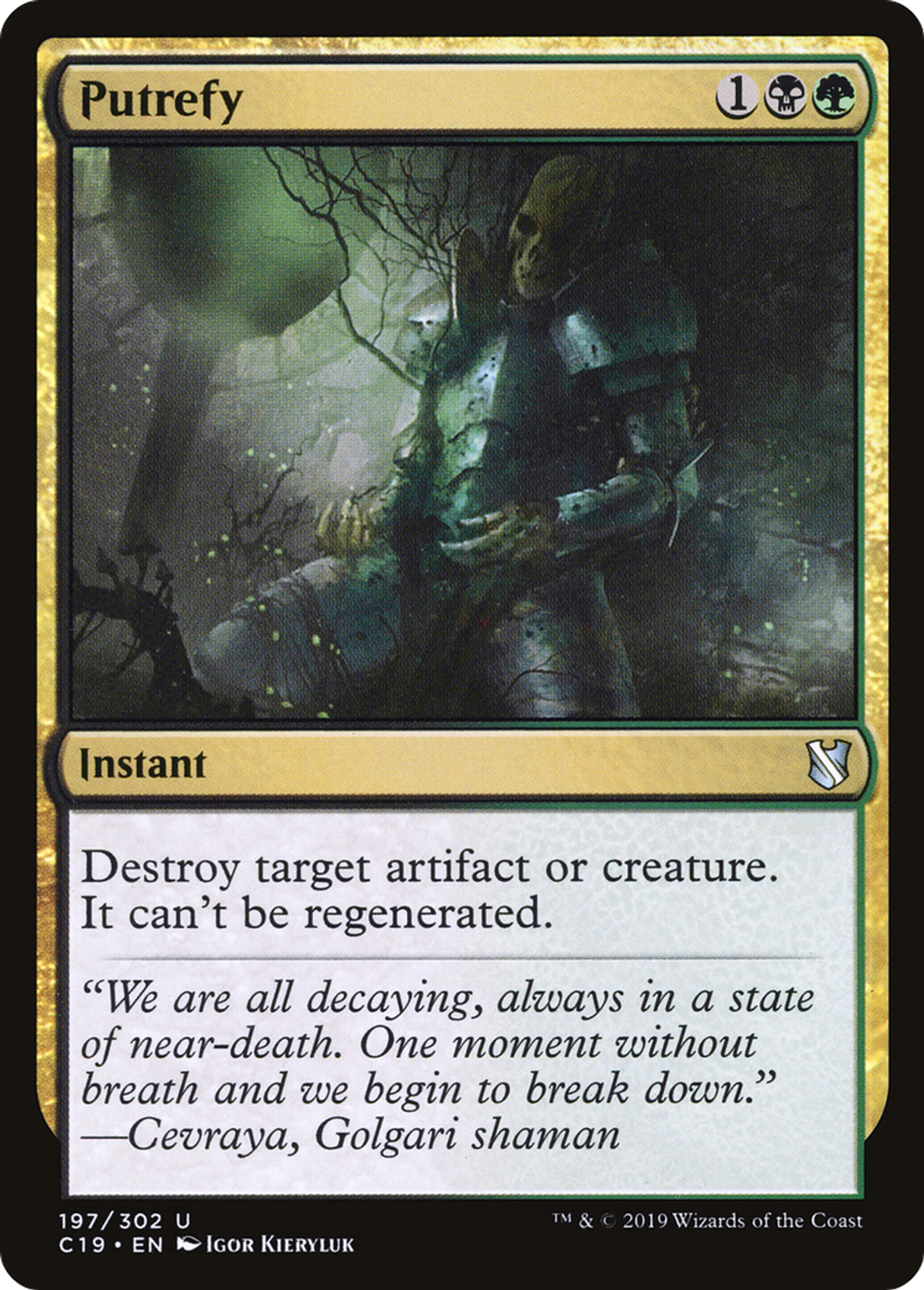 Putrefy — Commander 2019 — Magic: The Gathering