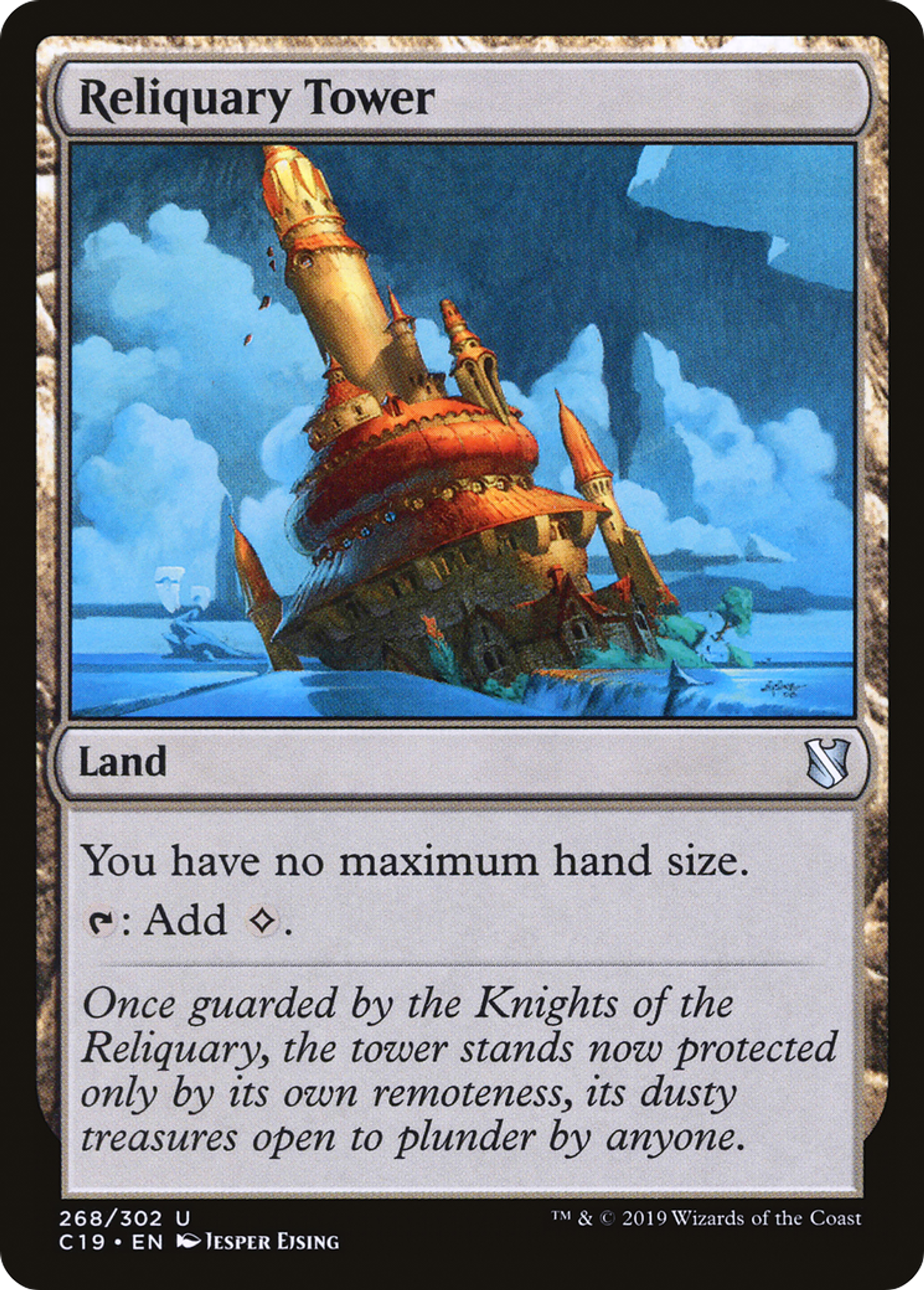 Reliquary Tower — Commander 2019 — Magic: The Gathering