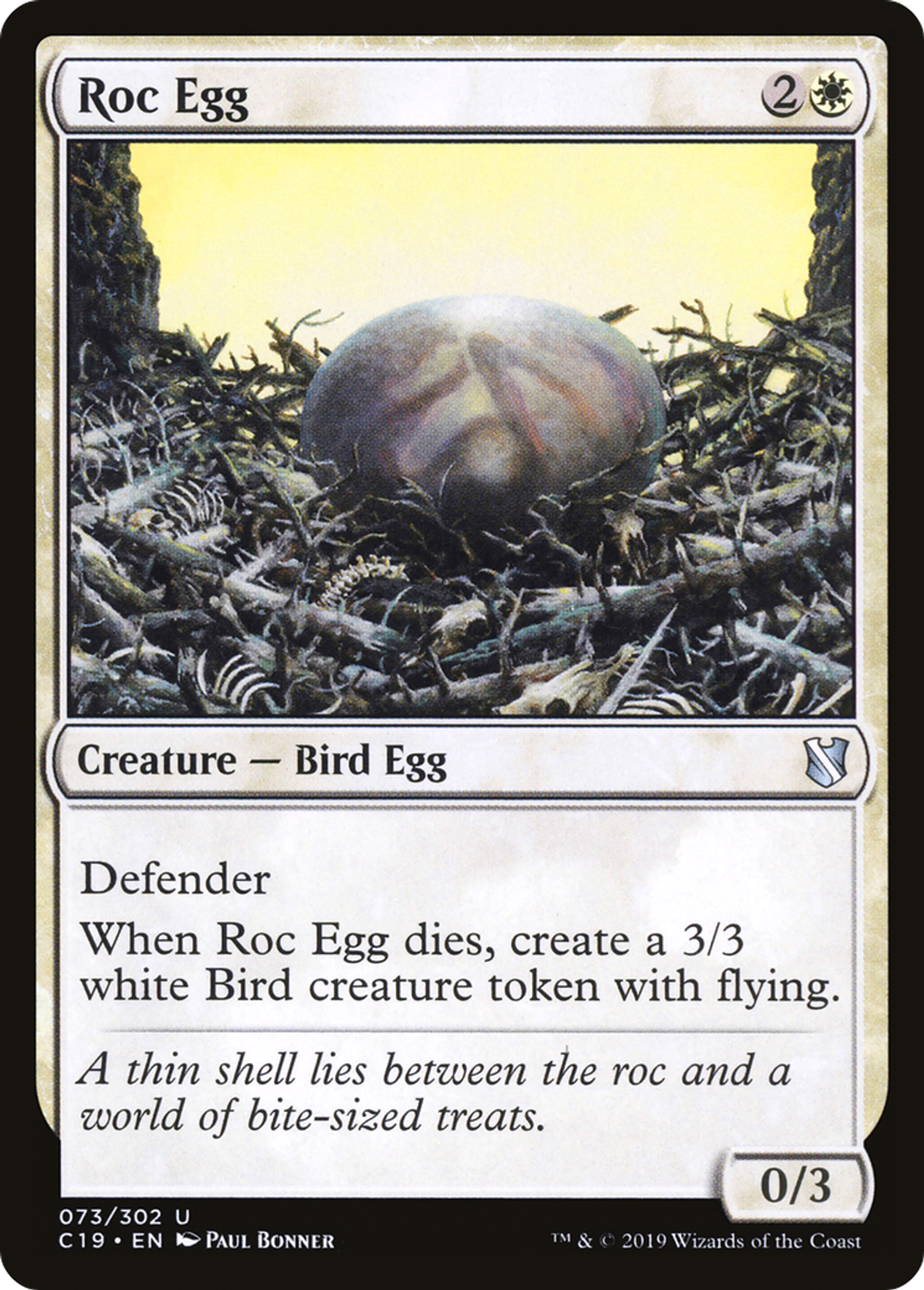 Roc Egg — Commander 2019 — Magic: The Gathering
