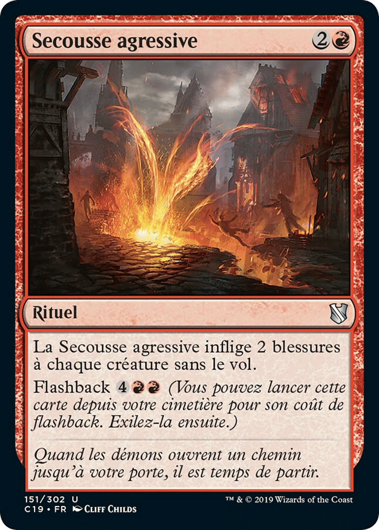 Secousse agressive — Commander 2019 — Magic: The Gathering