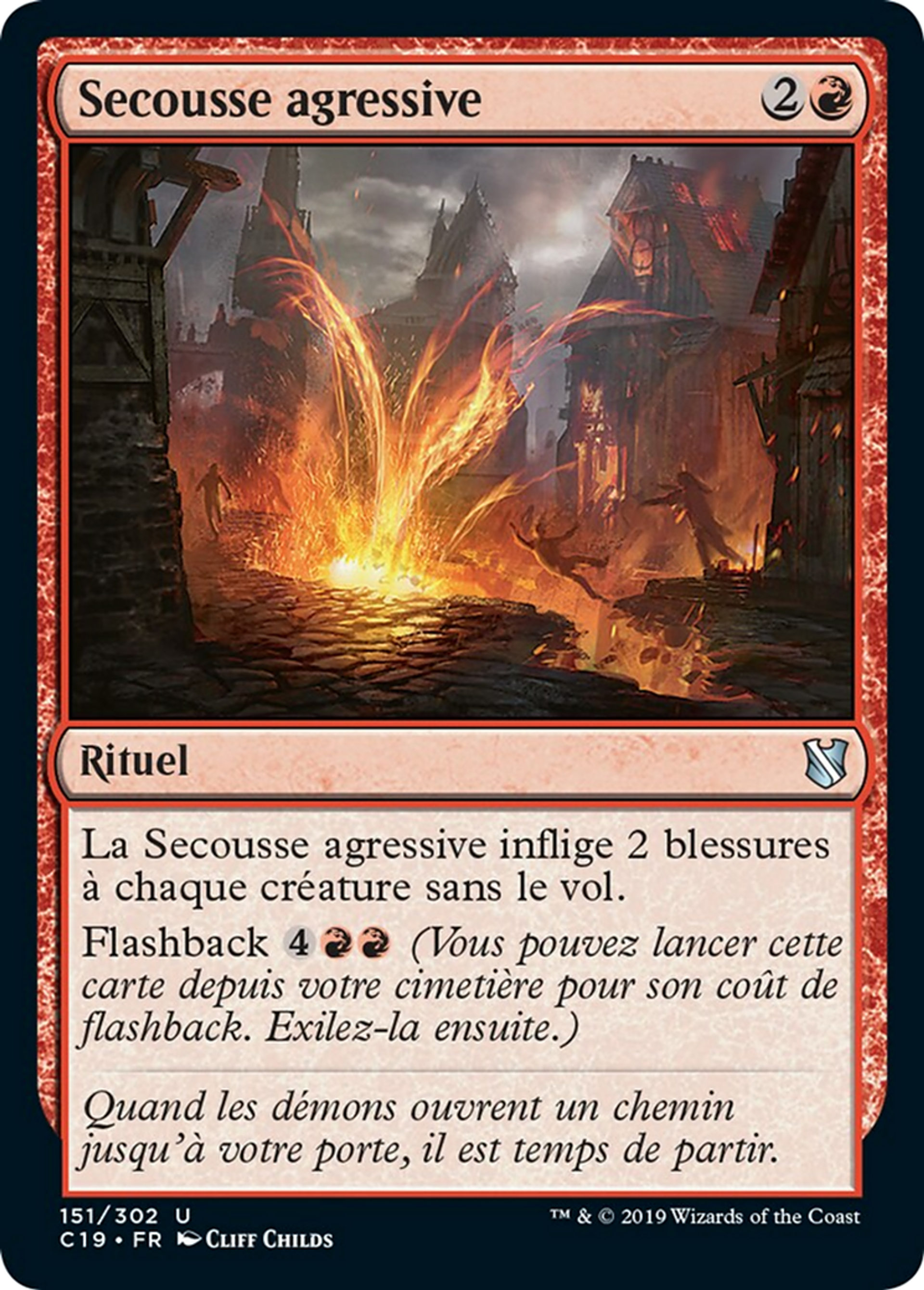 Secousse agressive — Commander 2019 — Magic: The Gathering