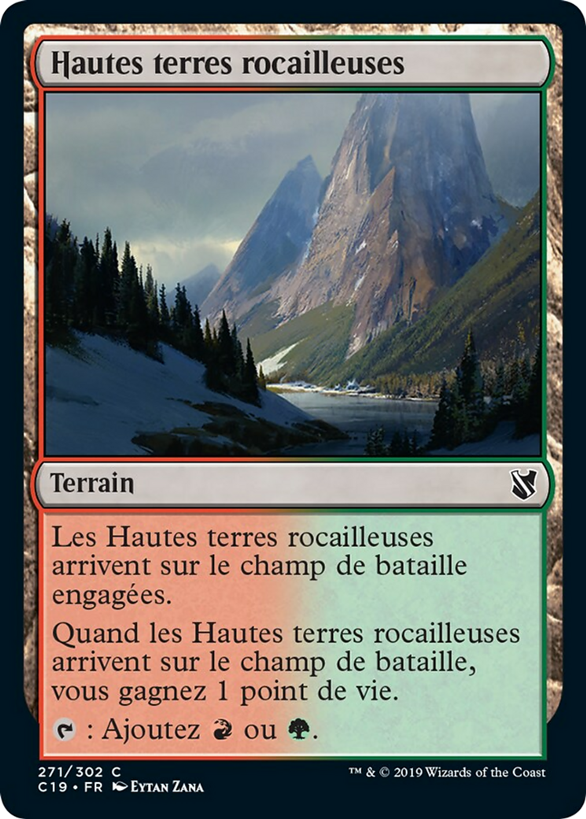 Hautes terres rocailleuses — Commander 2019 — Magic: The Gathering