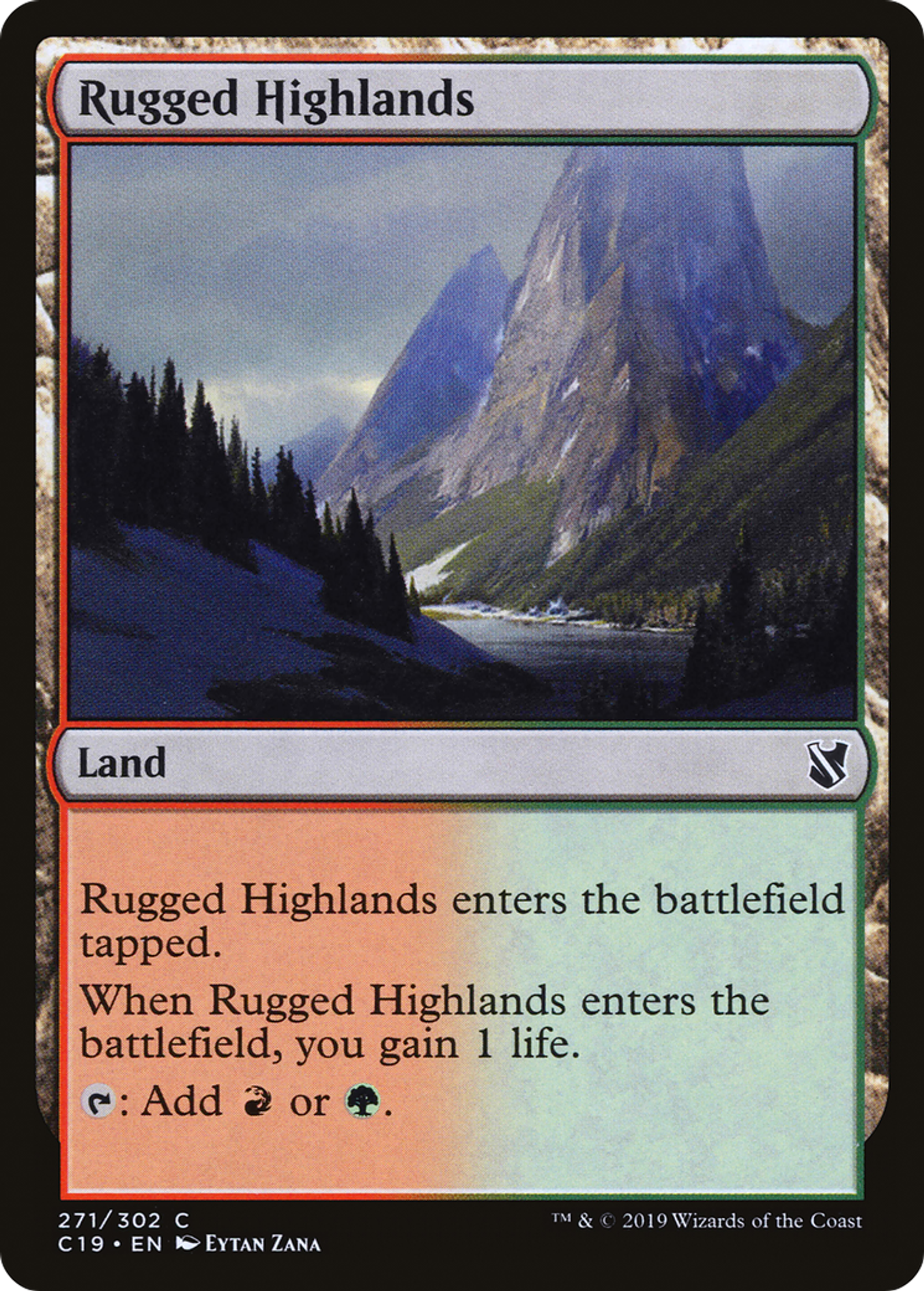 Rugged Highlands — Commander 2019 — Magic: The Gathering