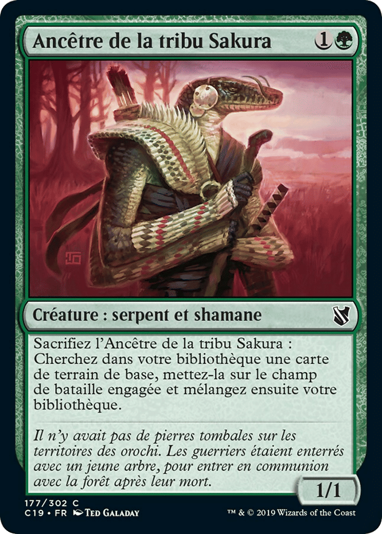 Ancêtre de la tribu Sakura — Commander 2019 — Magic: The Gathering