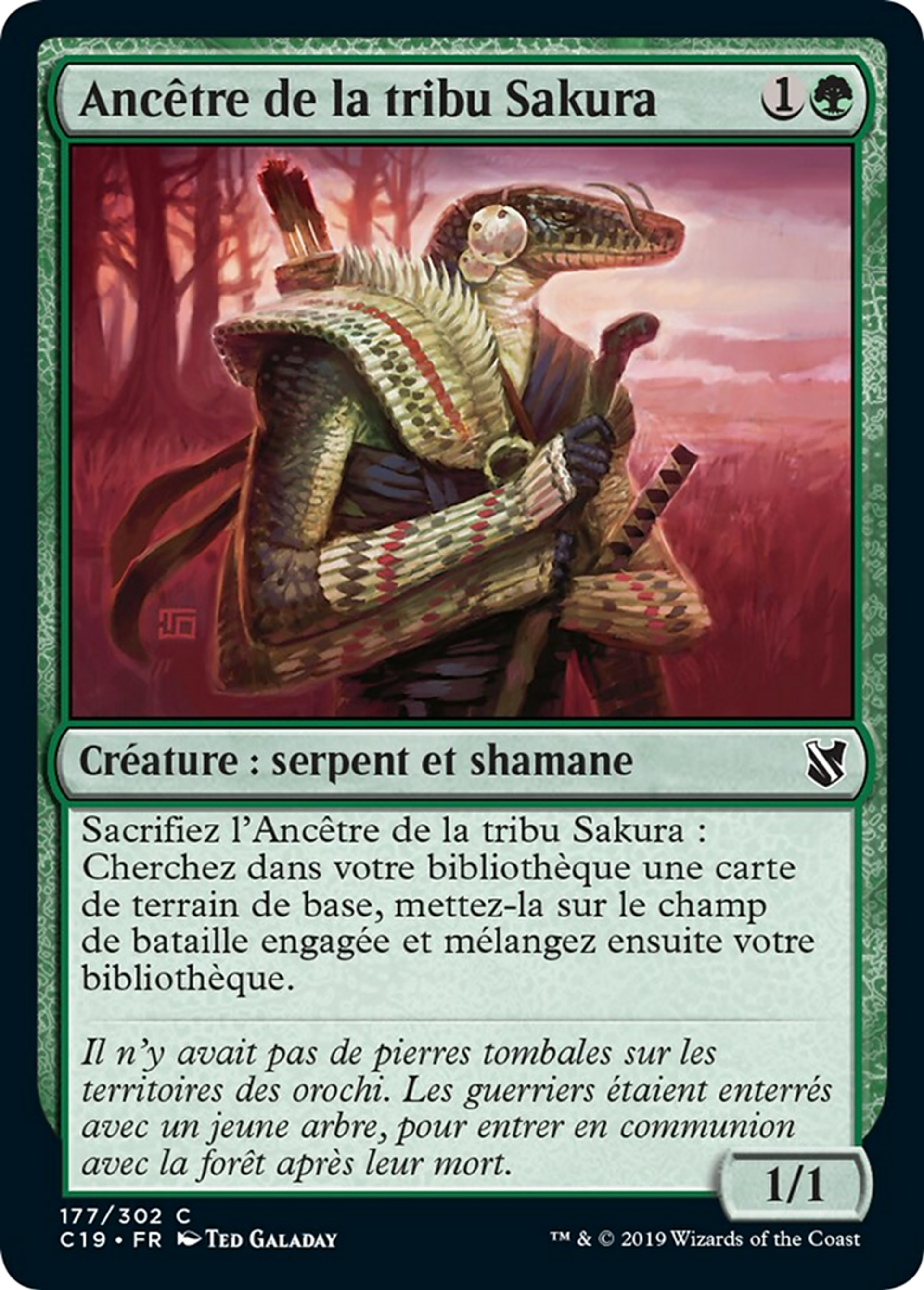 Ancêtre de la tribu Sakura — Commander 2019 — Magic: The Gathering
