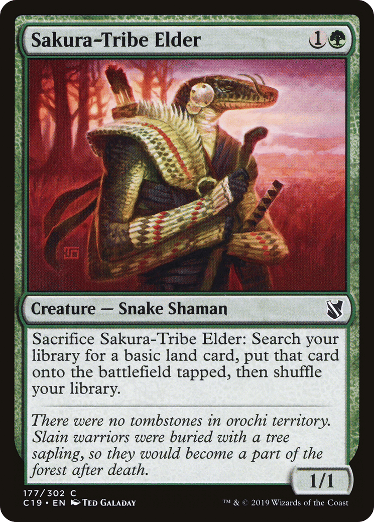 Sakura-Tribe Elder — Commander 2019 — Magic: The Gathering