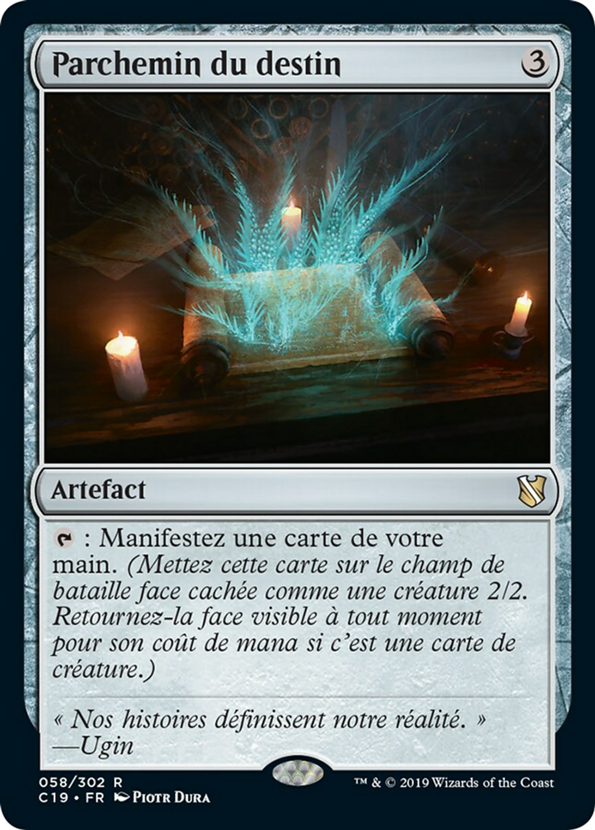Parchemin du destin — Commander 2019 — Magic: The Gathering