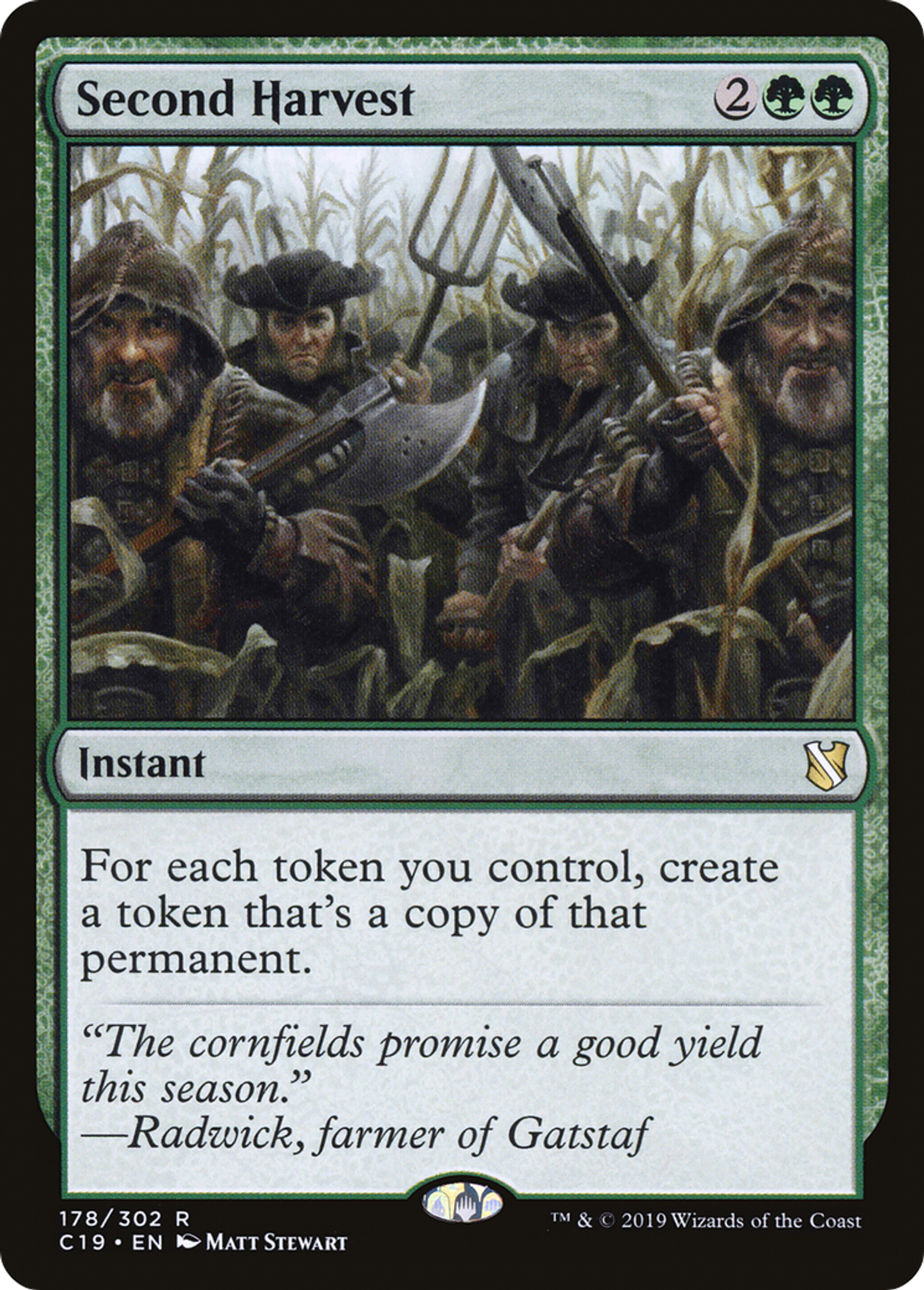 Second Harvest — Commander 2019 — Magic: The Gathering