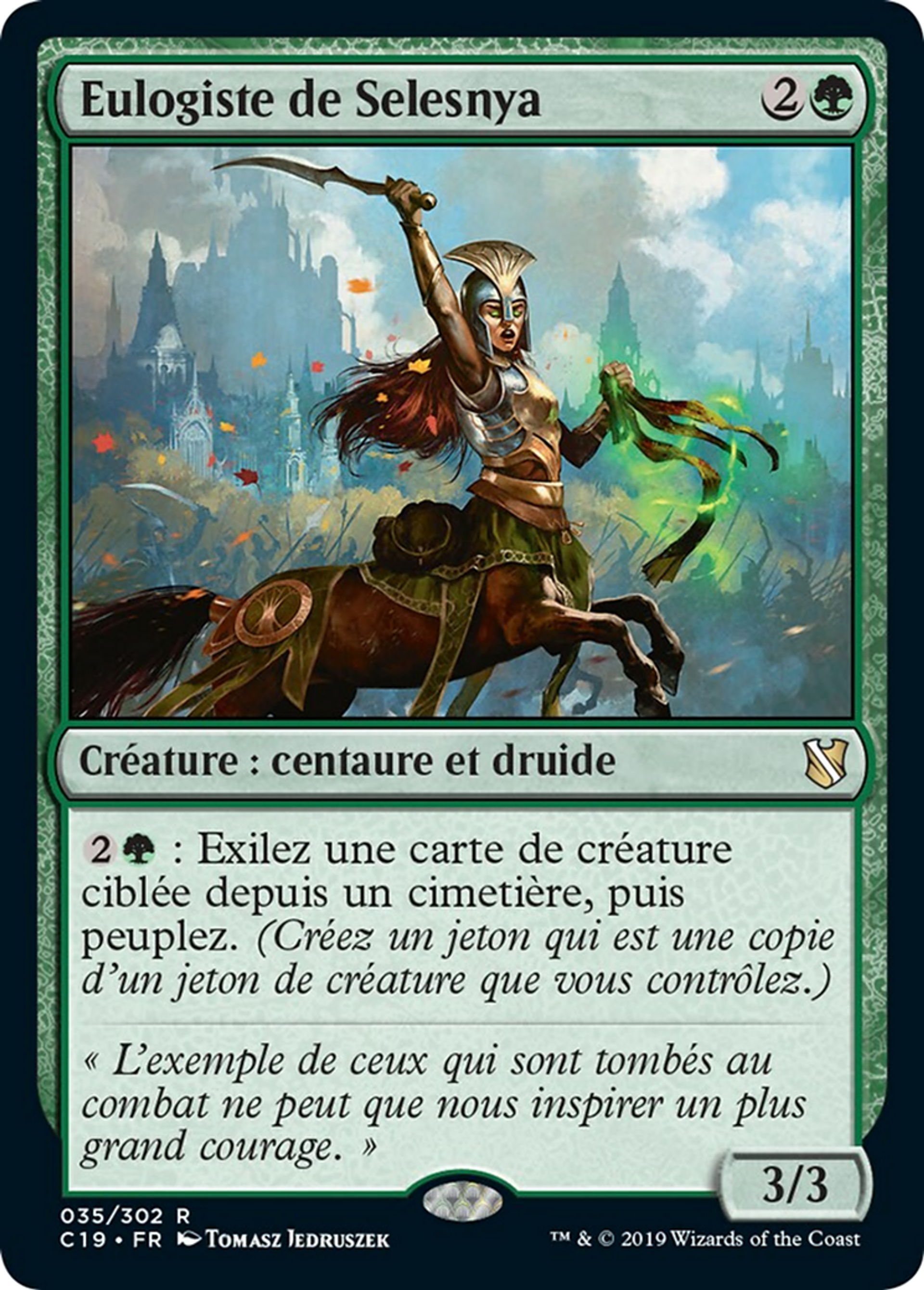 Eulogiste de Selesnya — Commander 2019 — Magic: The Gathering