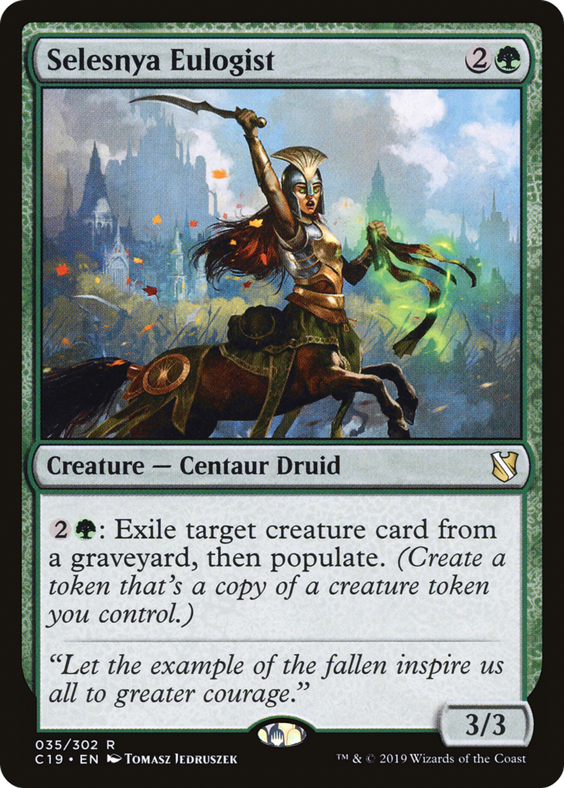 Selesnya Eulogist — Commander 2019 — Magic: The Gathering