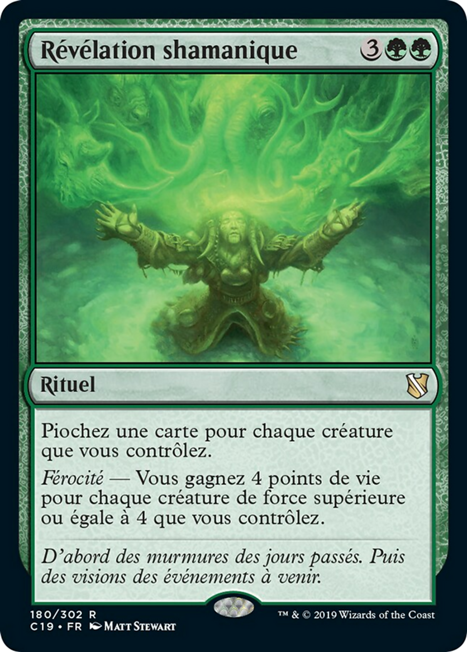 Révélation shamanique — Commander 2019 — Magic: The Gathering