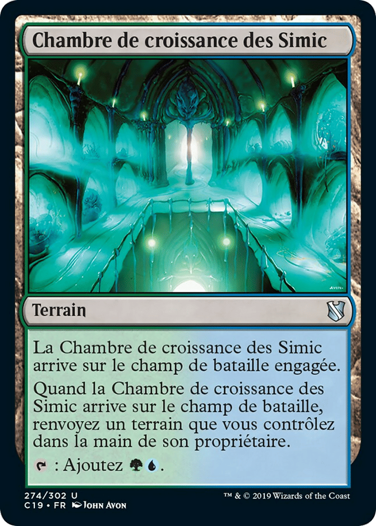 Chambre de croissance des Simic — Commander 2019 — Magic: The Gathering