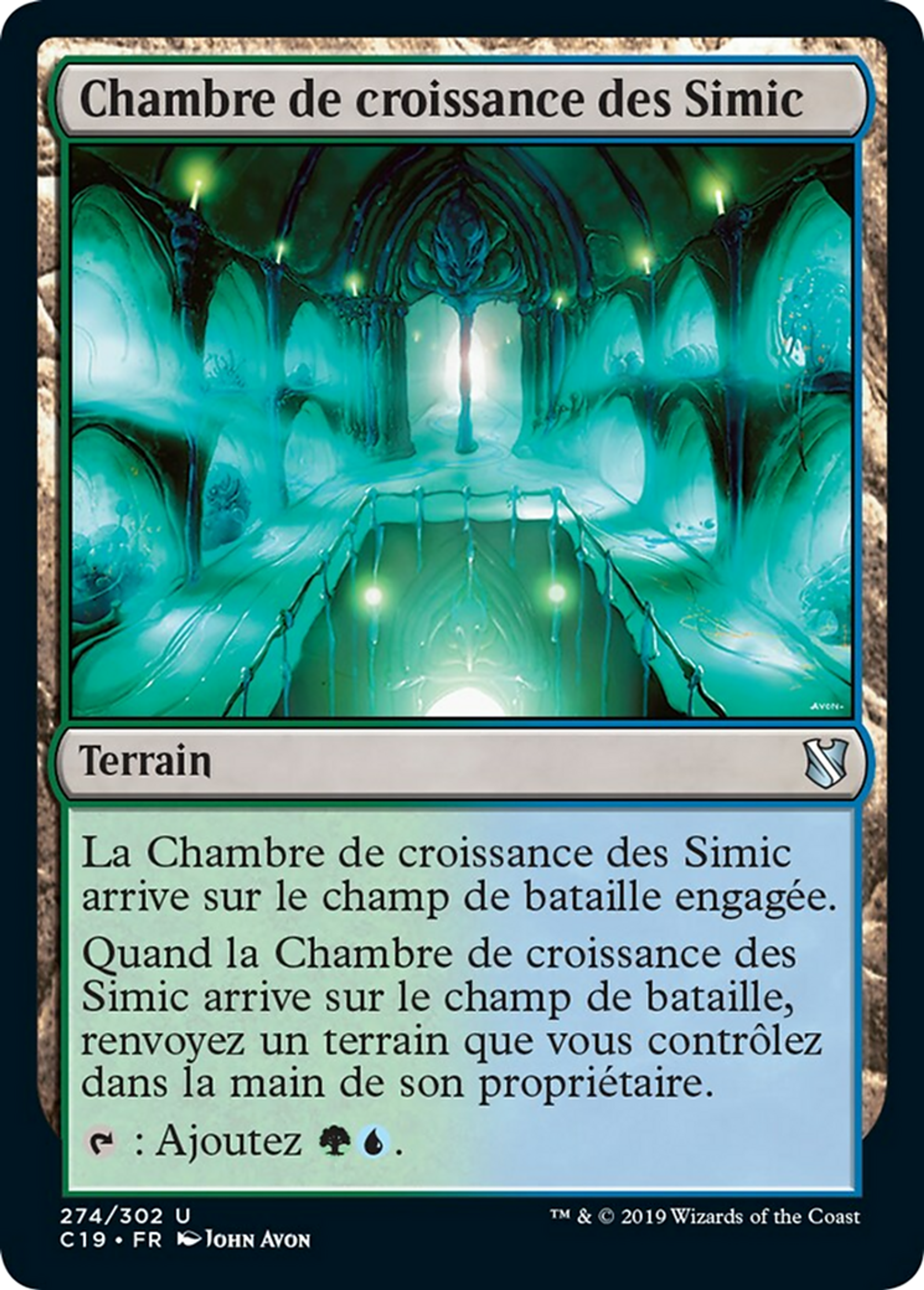 Chambre de croissance des Simic — Commander 2019 — Magic: The Gathering