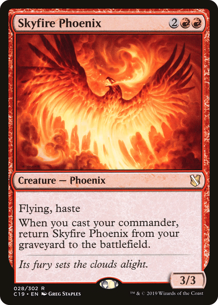 Skyfire Phoenix — Commander 2019 — Magic: The Gathering