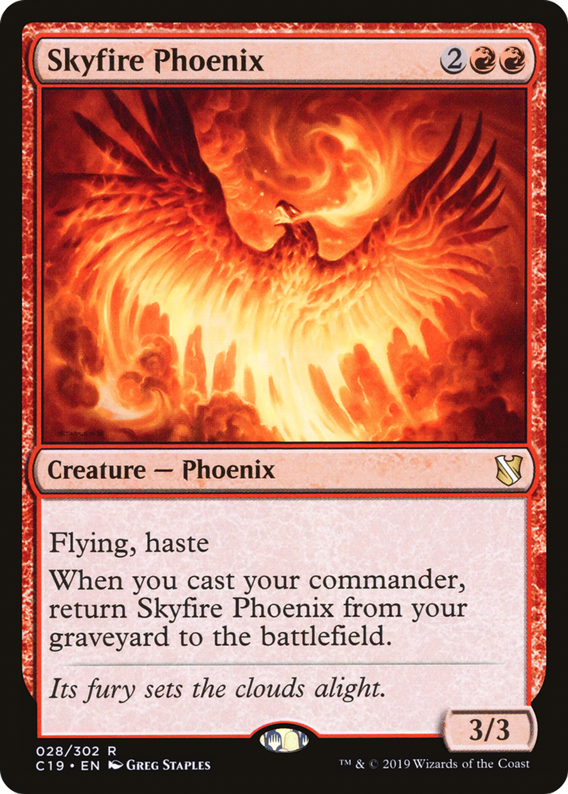 Skyfire Phoenix — Commander 2019 — Magic: The Gathering