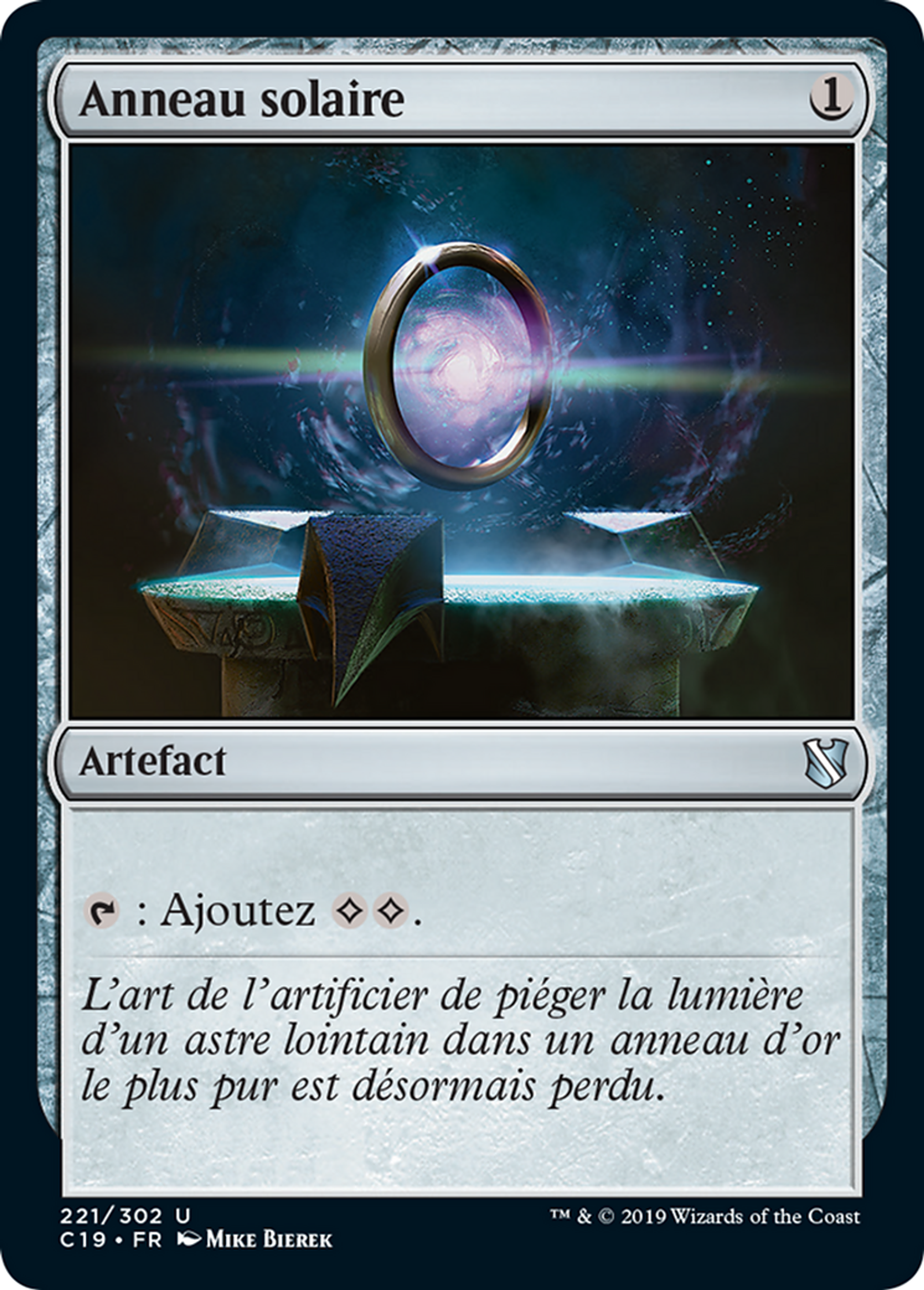 Anneau solaire — Commander 2019 — Magic: The Gathering