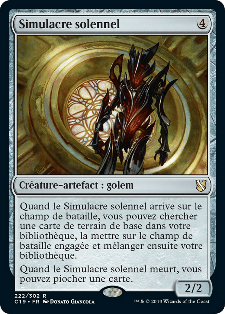 Simulacre solennel — Commander 2019 — Magic: The Gathering