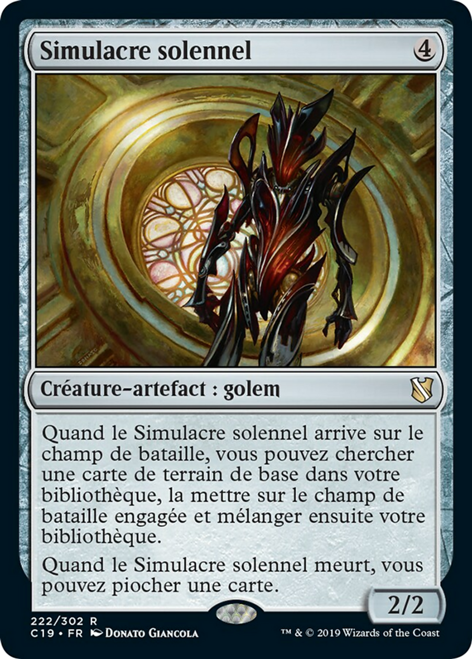 Simulacre solennel — Commander 2019 — Magic: The Gathering