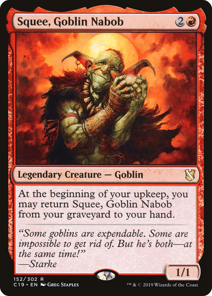 Squee, Goblin Nabob — Commander 2019 — Magic: The Gathering