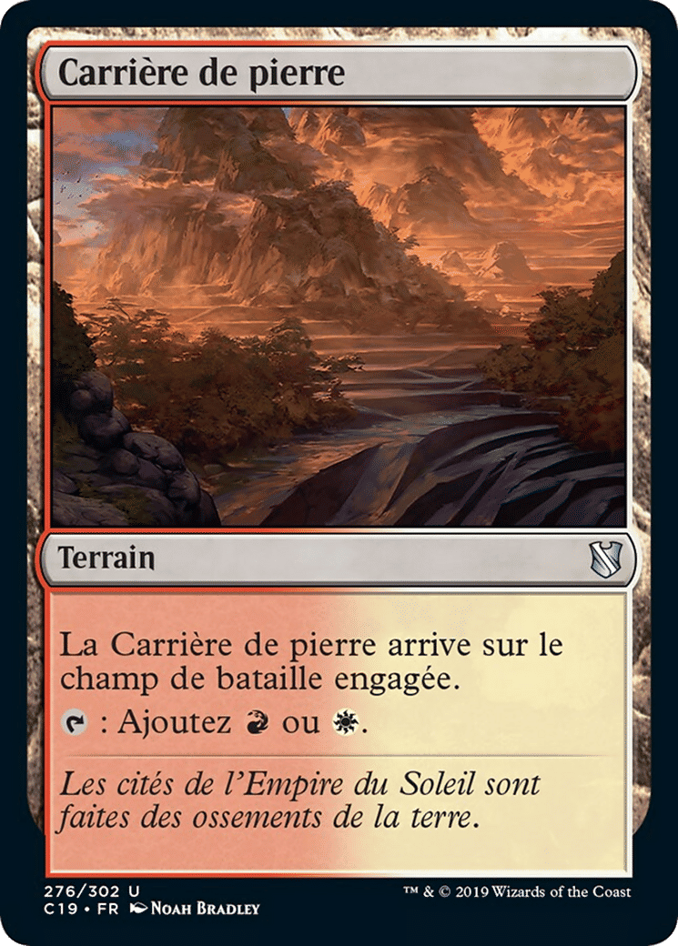 Carrière de pierre — Commander 2019 — Magic: The Gathering