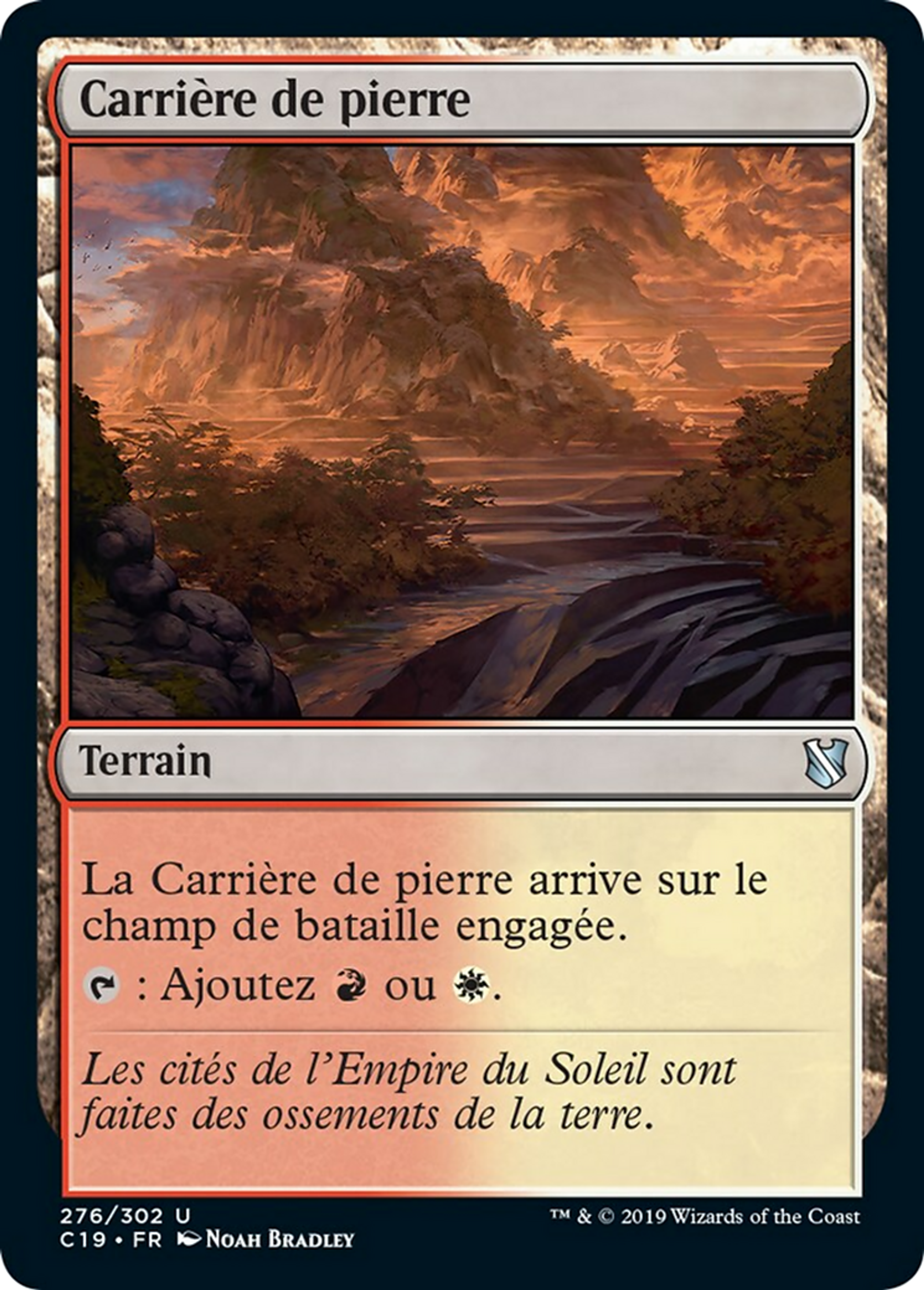 Carrière de pierre — Commander 2019 — Magic: The Gathering