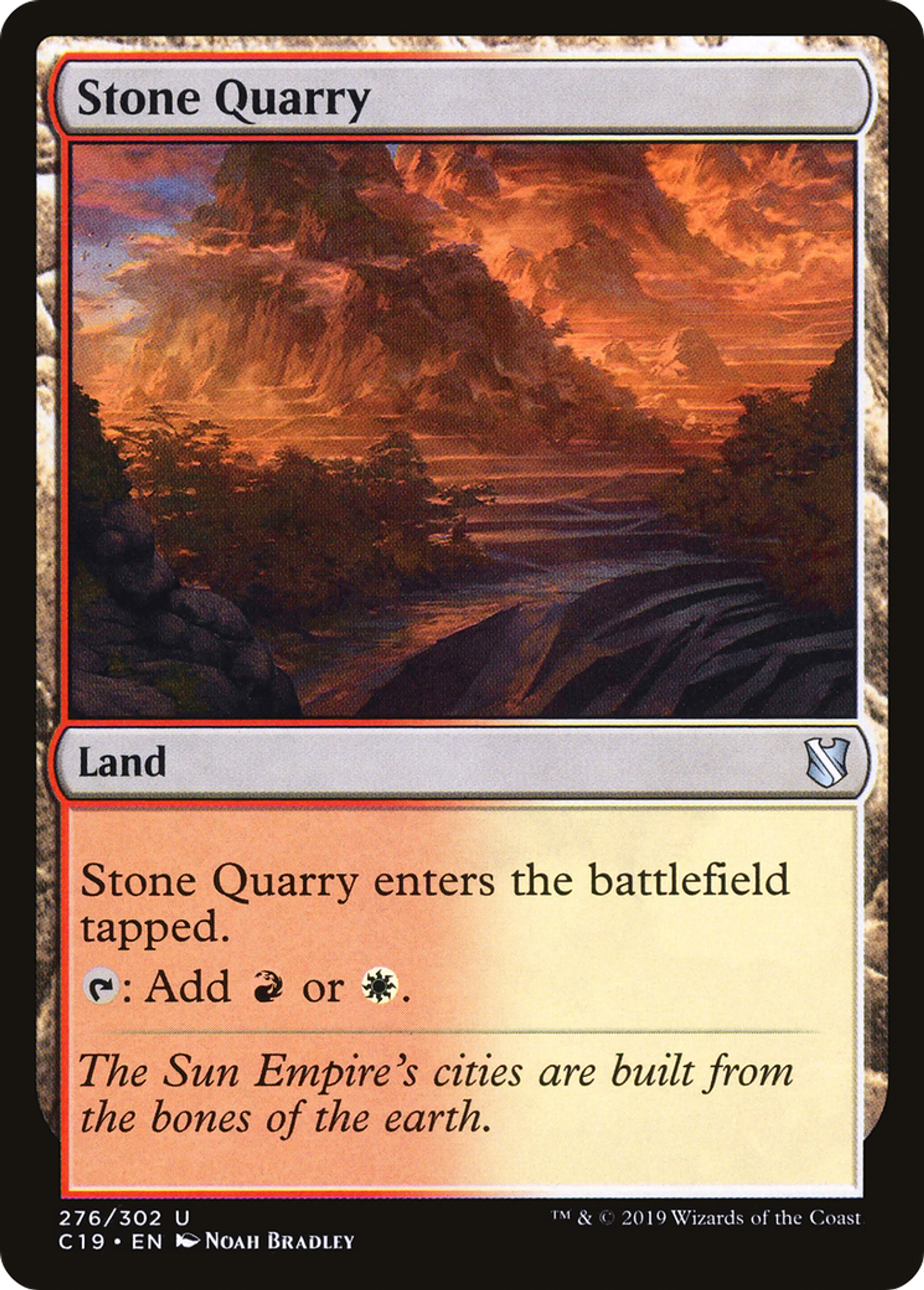 Stone Quarry — Commander 2019 — Magic: The Gathering
