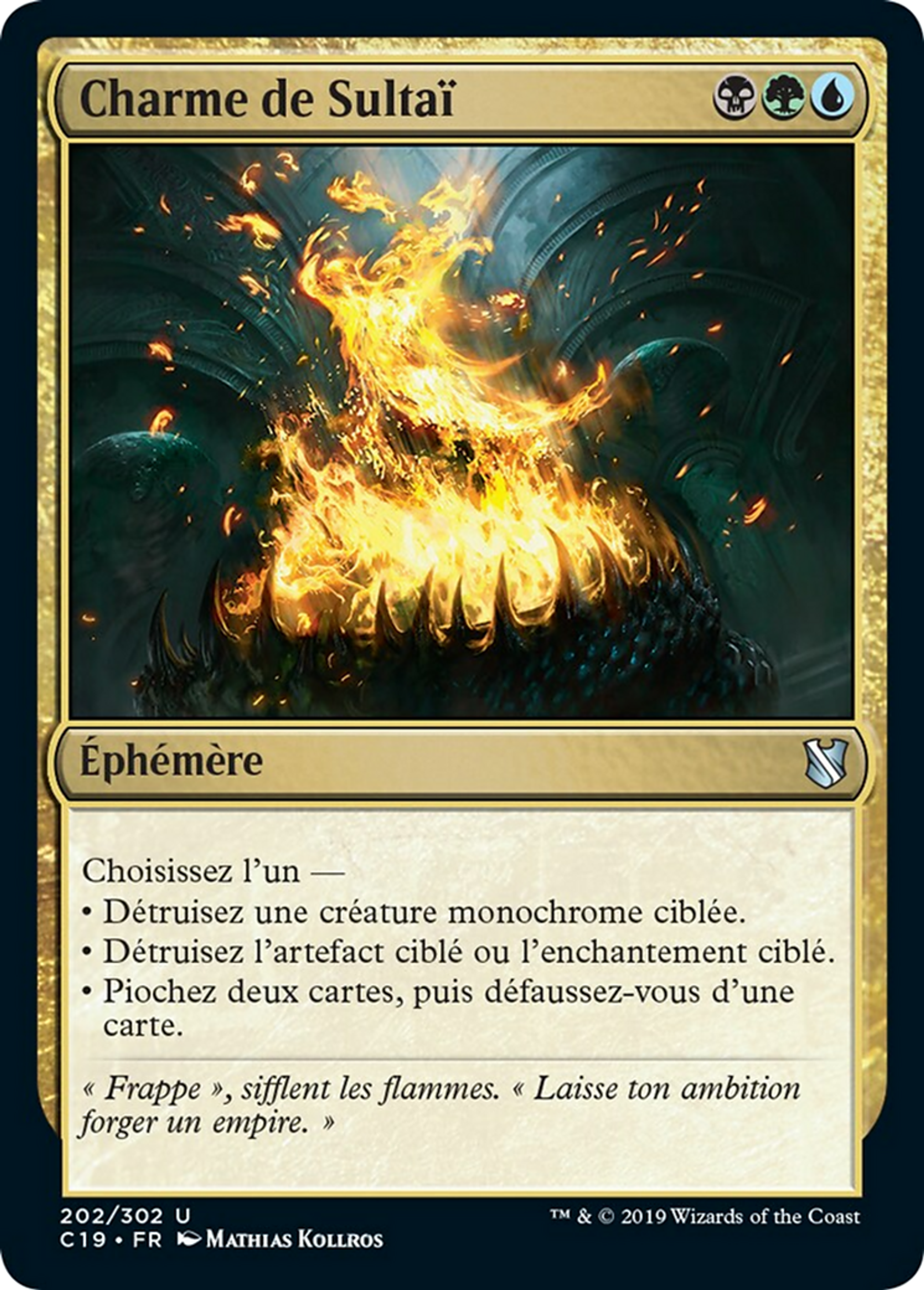 Charme de Sultaï — Commander 2019 — Magic: The Gathering