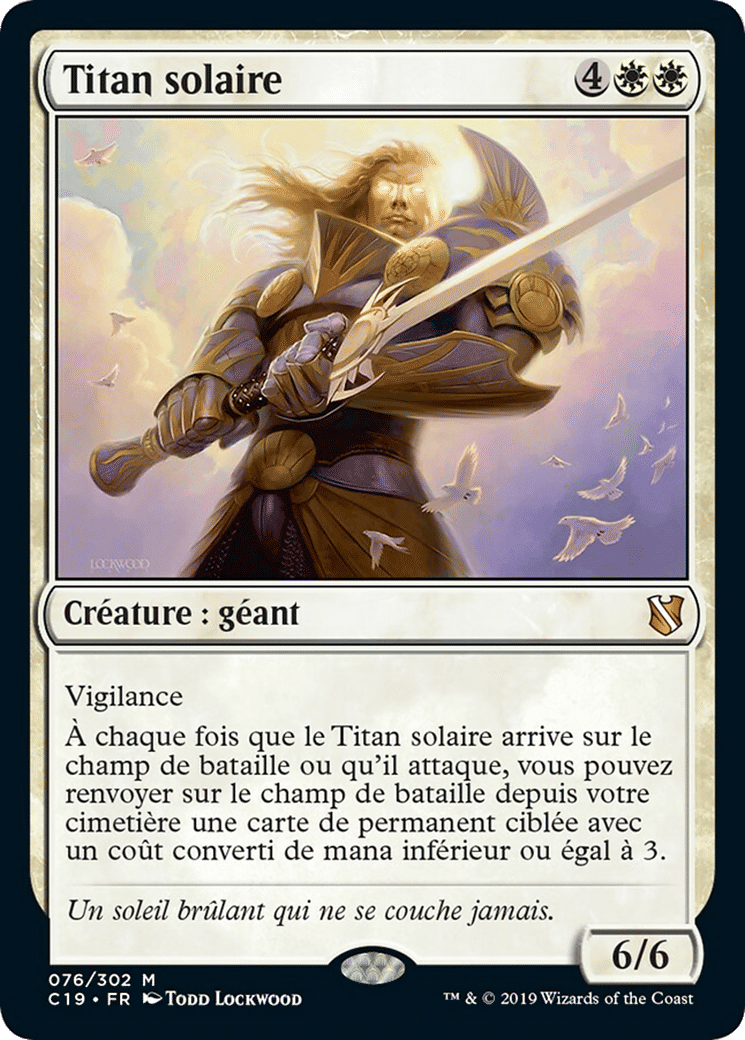 Titan solaire — Commander 2019 — Magic: The Gathering