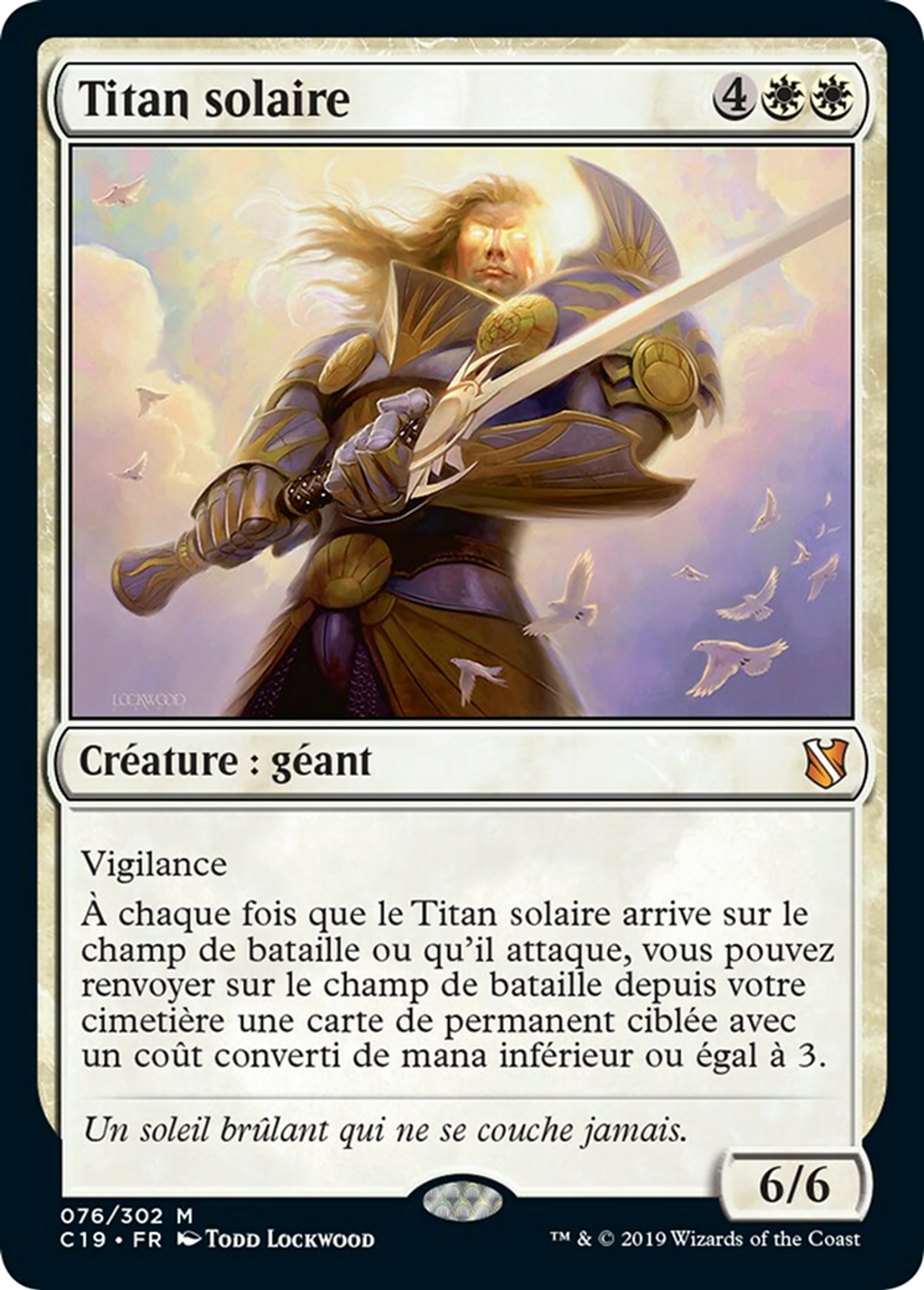Titan solaire — Commander 2019 — Magic: The Gathering