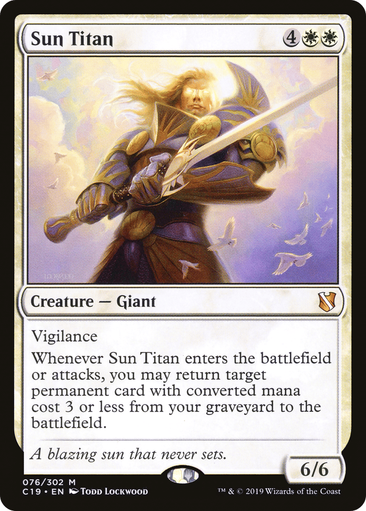 Sun Titan — Commander 2019 — Magic: The Gathering