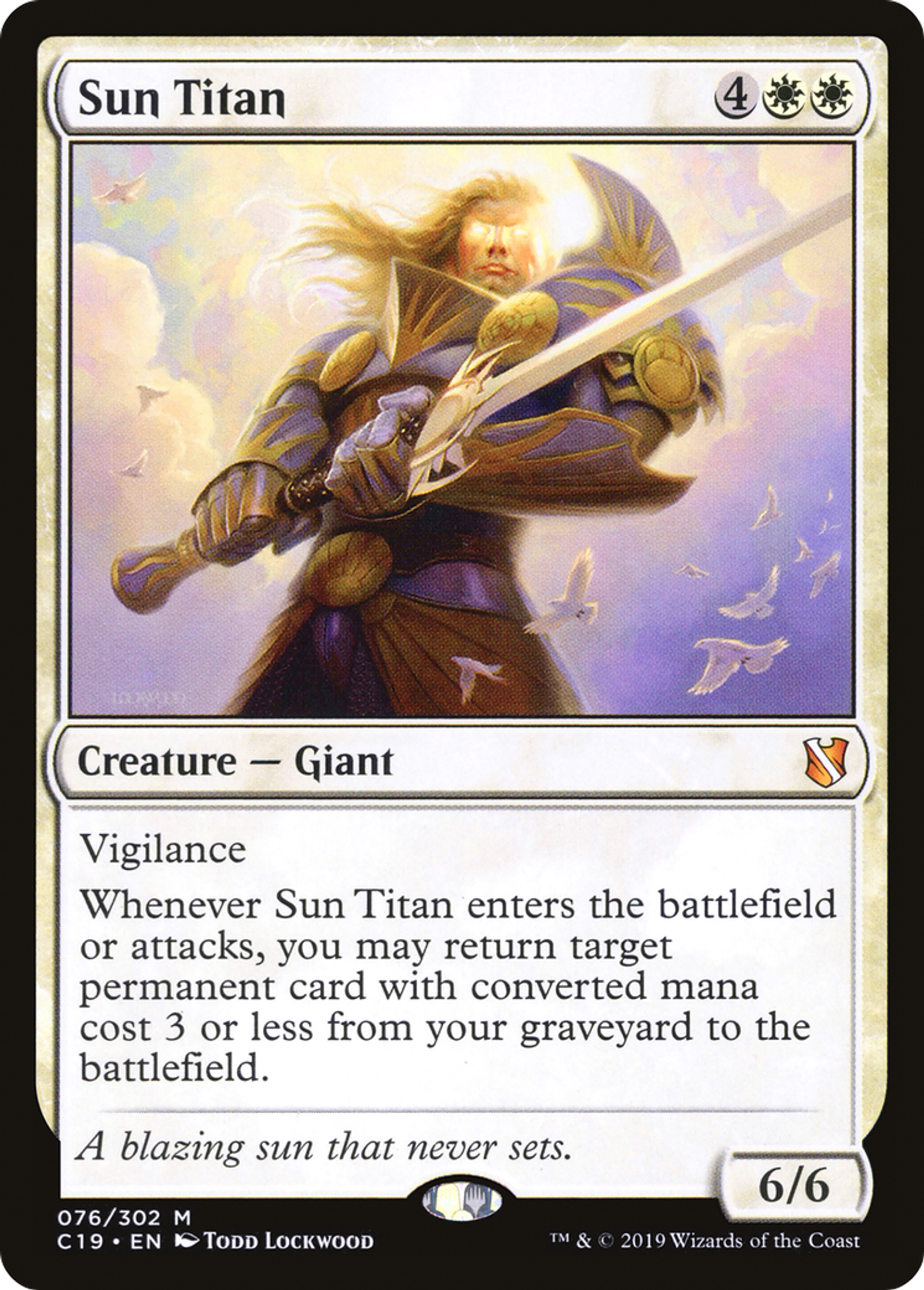 Titan solaire — Commander 2019 — Magic: The Gathering